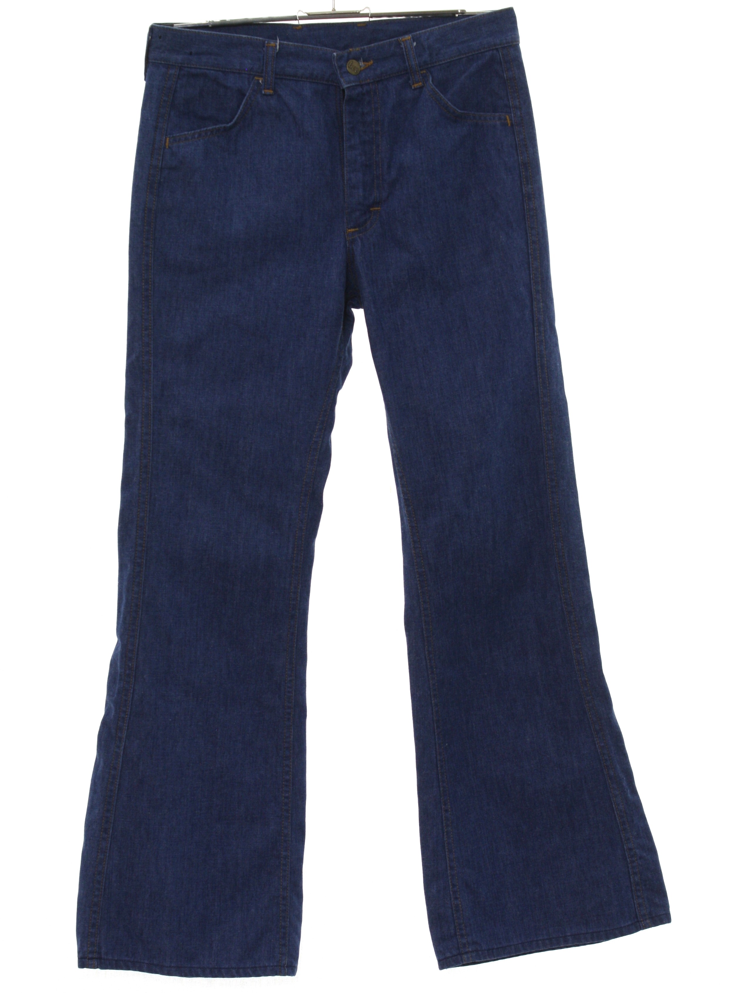 70's Lee Bellbottom Pants: 70s -Lee- Mens ble cotton denim bellbottom ...