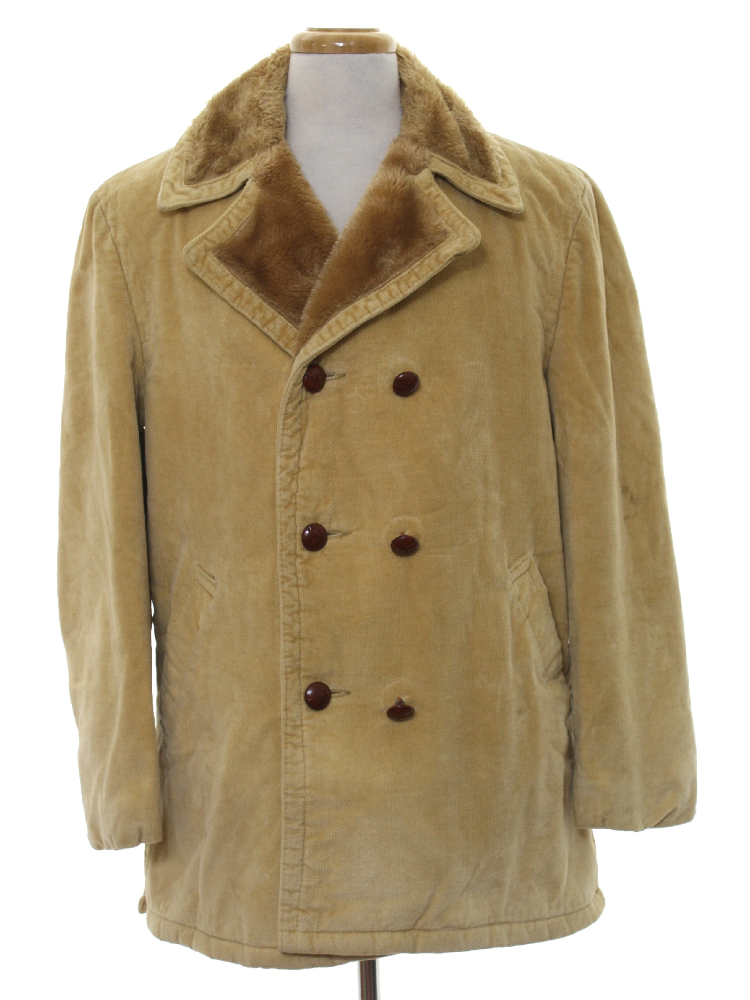 Vintage 1970's Jacket: 70s -McGregor- Mens tan cotton wide wale ...
