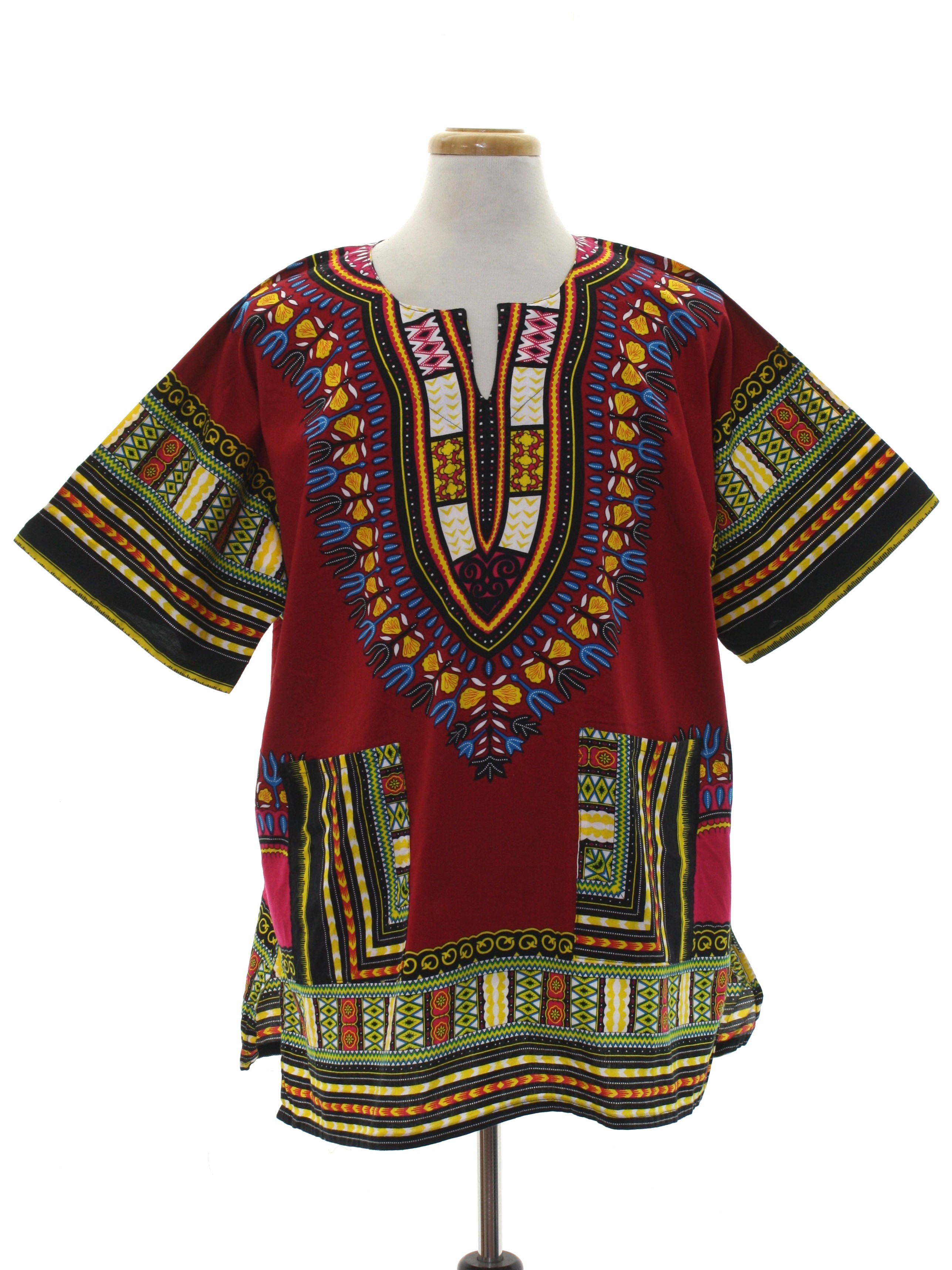 Vintage Care Label 70's Dashiki Shirt: 70s (style made recently) -Care ...