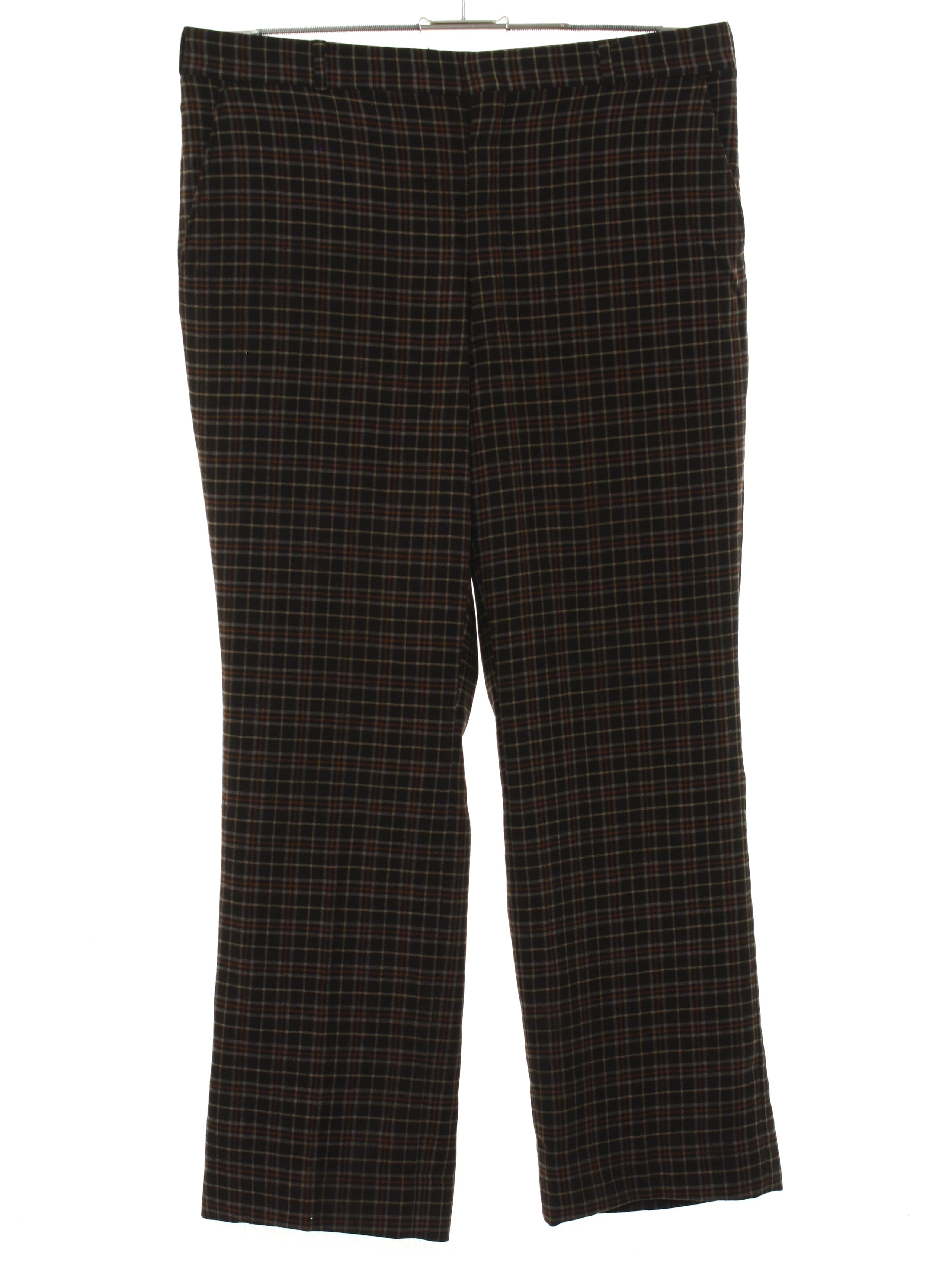 1970's Retro Flared Pants / Flares: 70s -Worlds Best- Mens brown ...