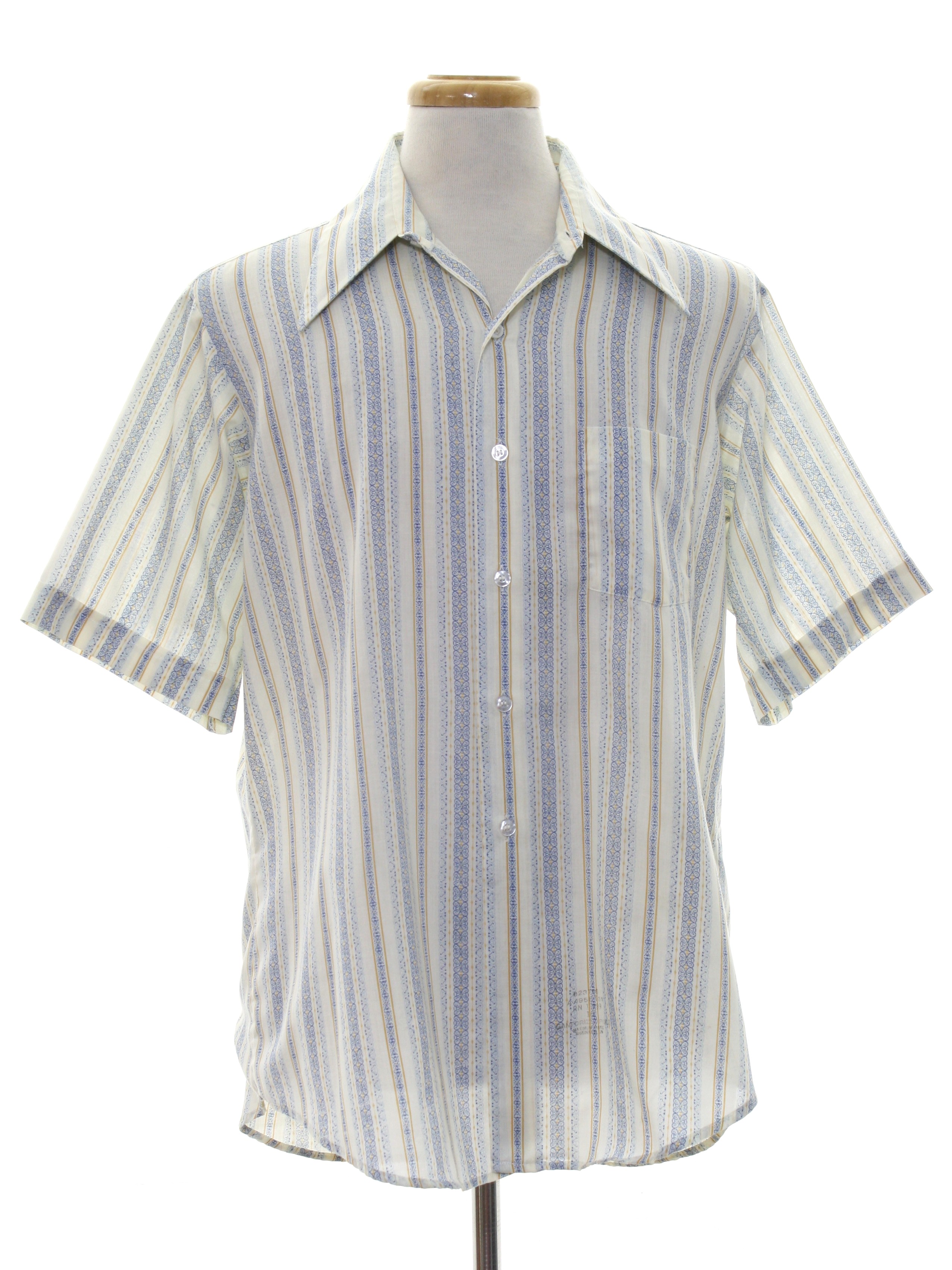 Sixties Vintage Shirt: Late 60s -Royal Knight- Mens white background ...