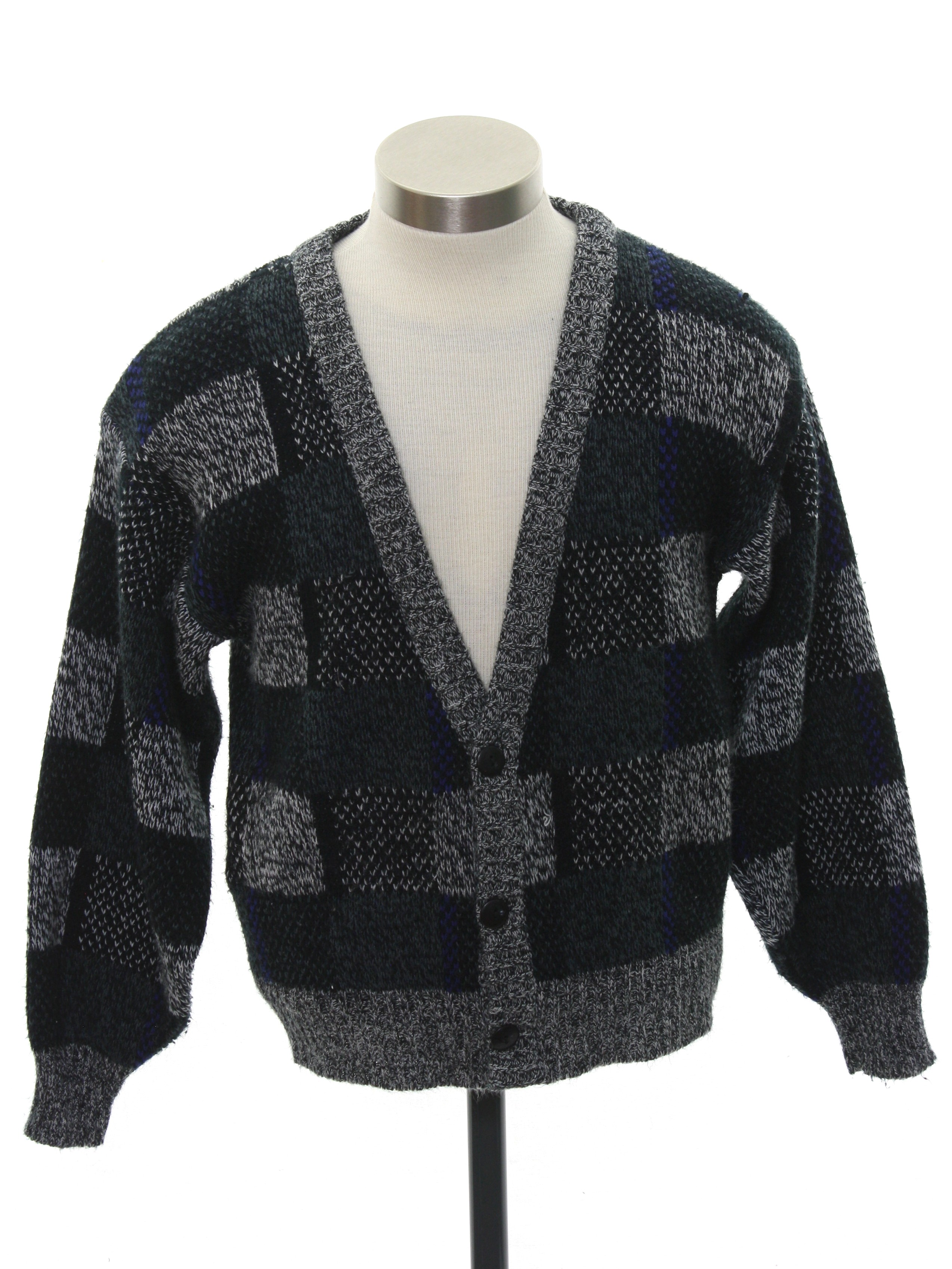 Vintage 1980's Caridgan Sweater: 80s -Michael Gerald- Mens/Boys ...