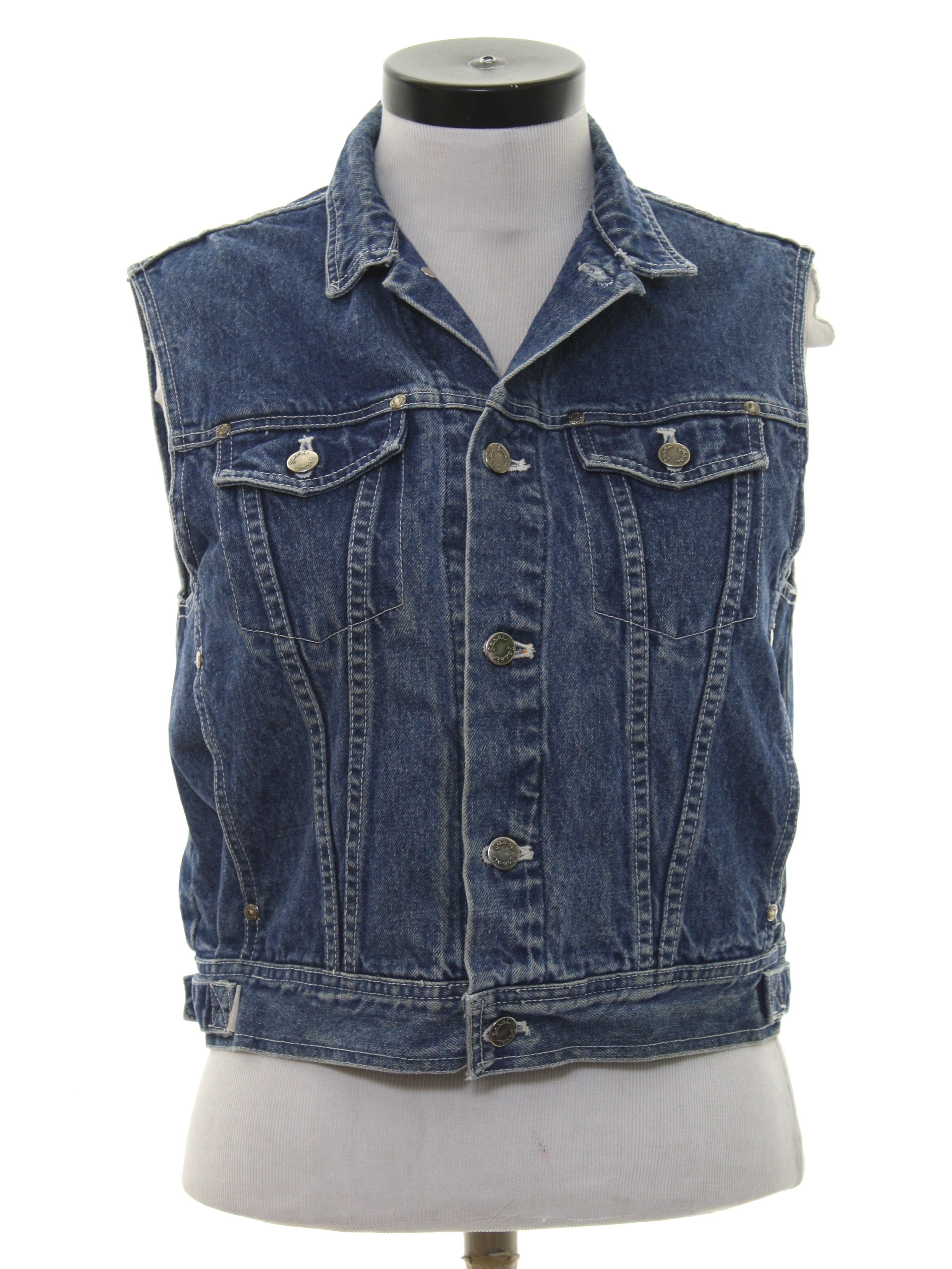 Download 1980's Vest (Sassi): 80s -Sassi- Womens dark blue ...