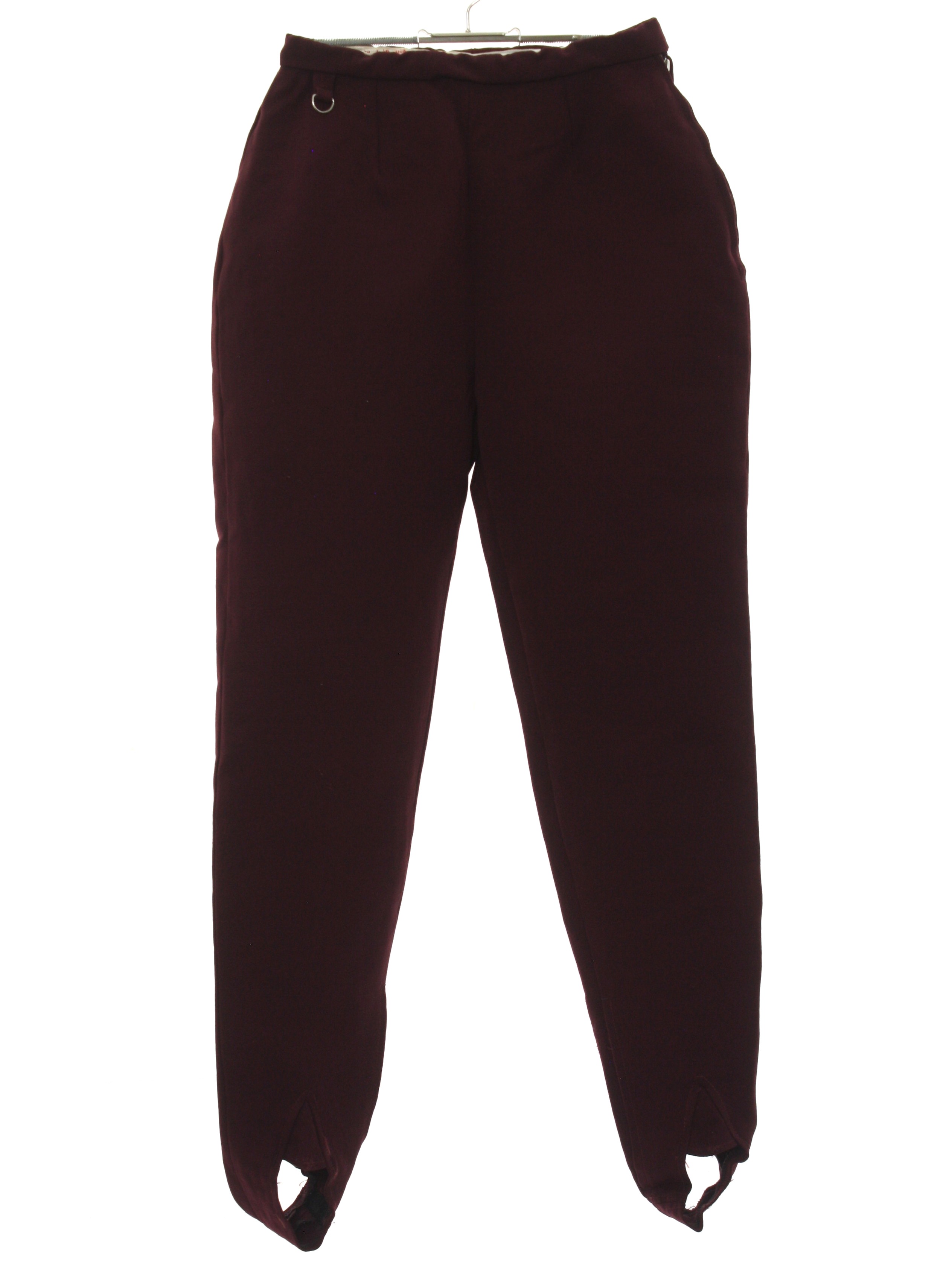 Vntg Obermeyer Ladies Ski Pants Size 12R Black Stirrup Wool Blend RN 37037  | eBay