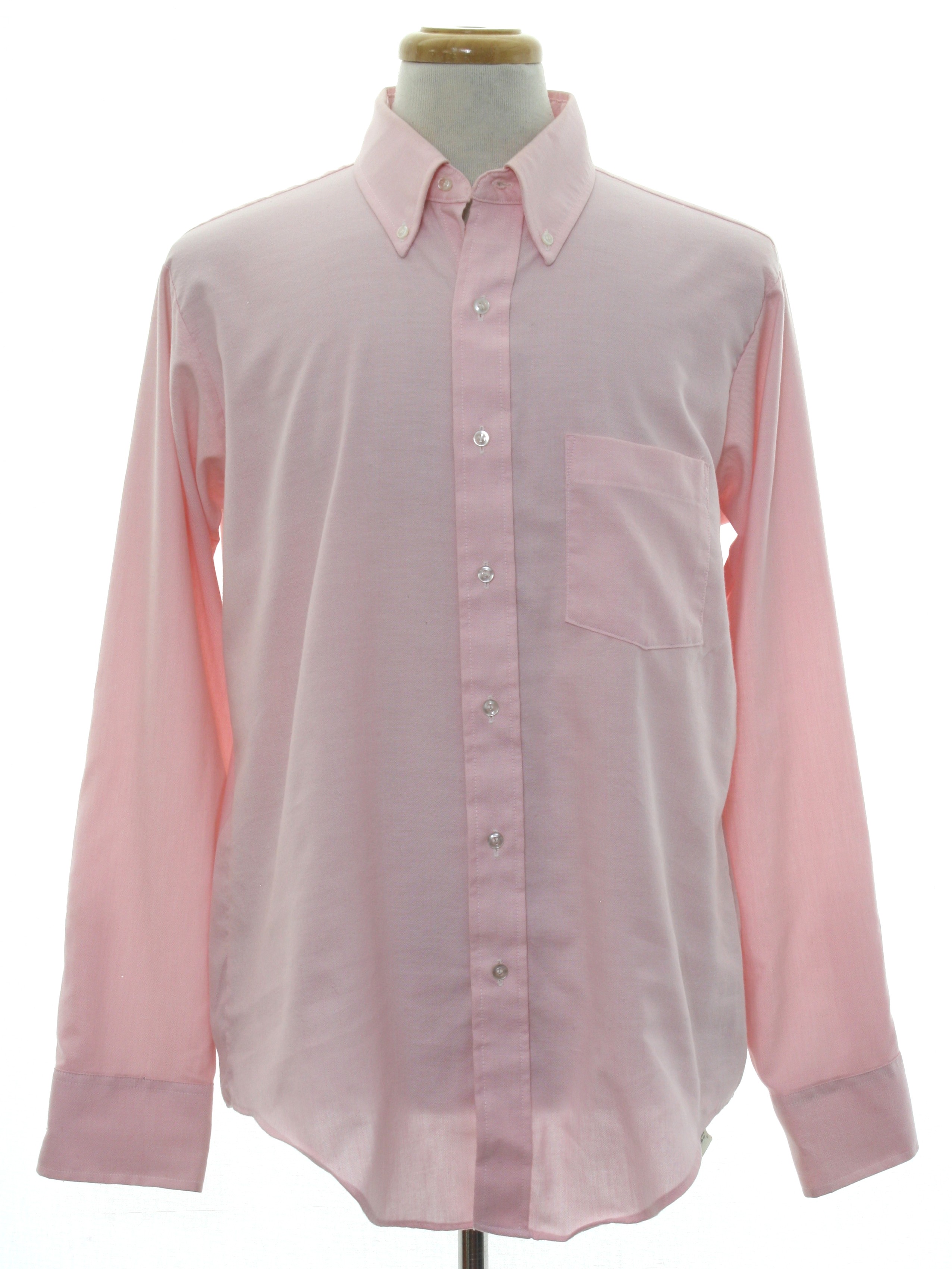 Eighties Vintage Shirt: 80s -Arrow Dover- Mens light pink background ...