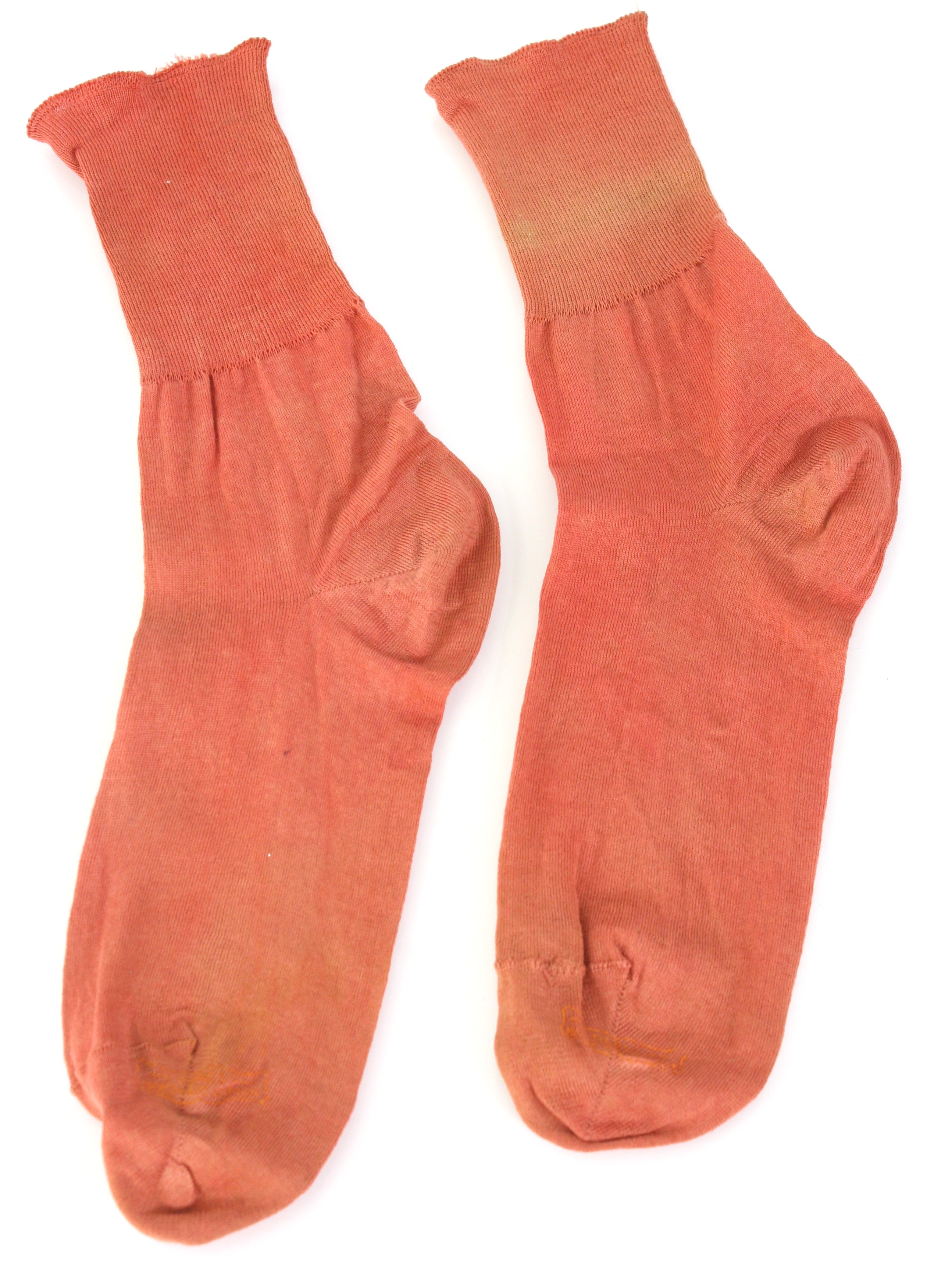 40s Retro Socks: 40s -Thirds Mercerized Cotton- Mens dusty coral ...