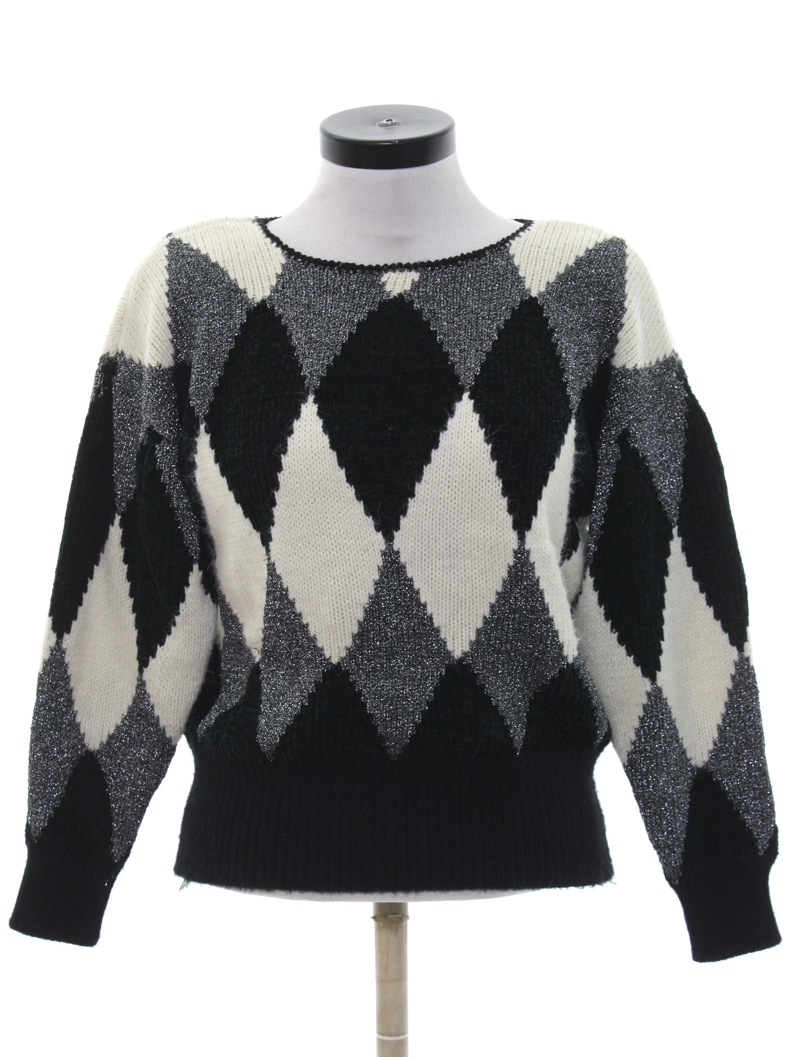 80s Vintage Liz Claiborne Sweater: 80s -Liz Claiborne- Womens black ...
