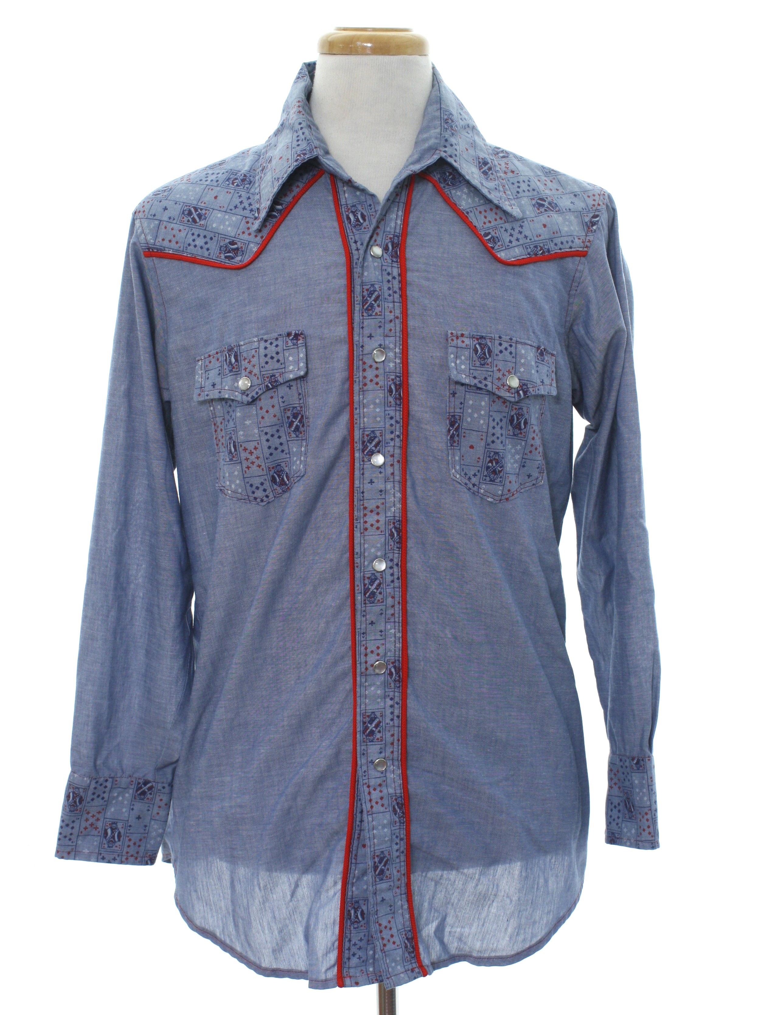 70's Vintage Western Shirt: Late 70s or Early 80s -Home Sewn- Mens ...