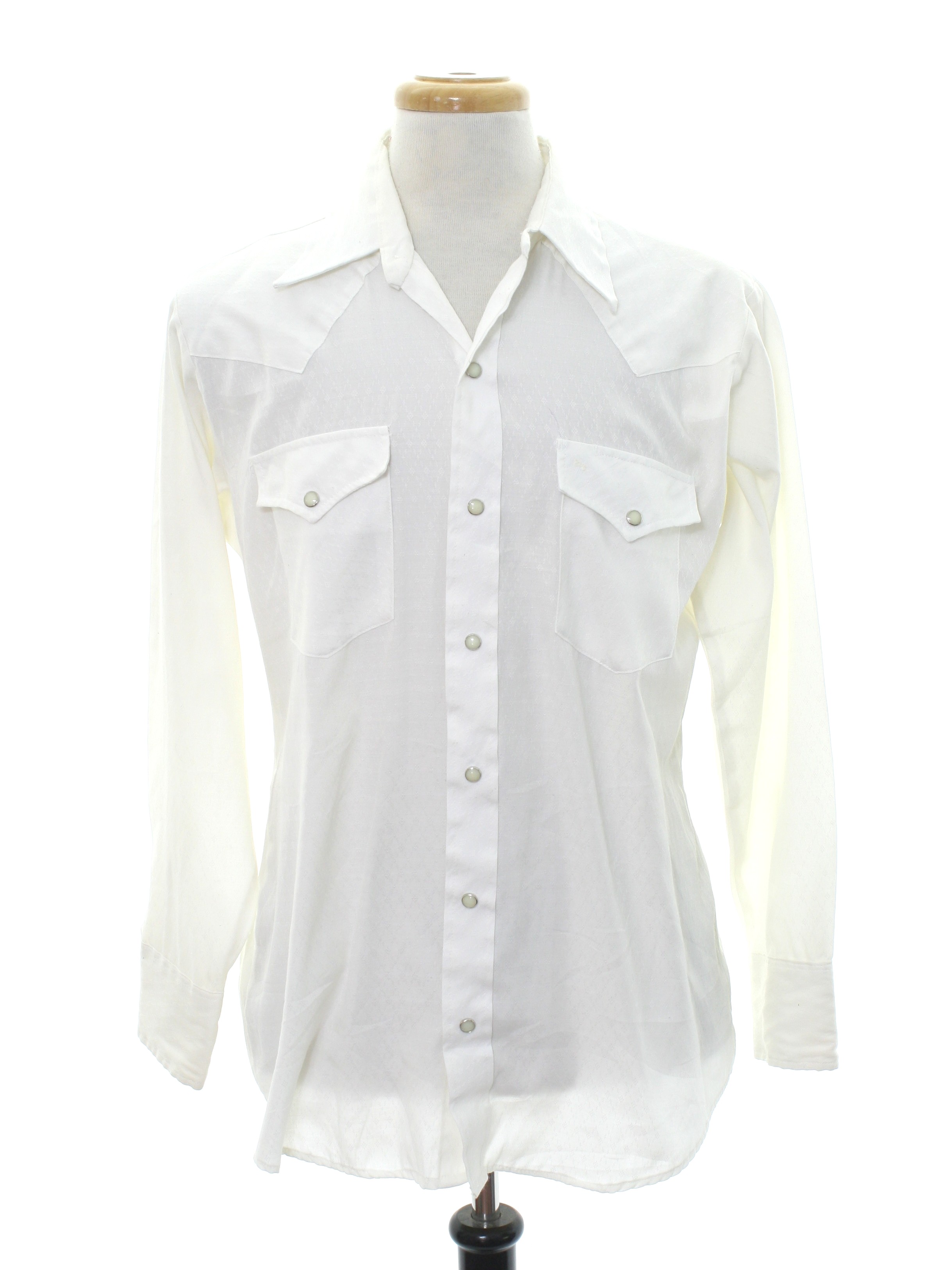 Vintage Ely Plains Eighties Western Shirt: 80s -Ely Plains- Mens white ...