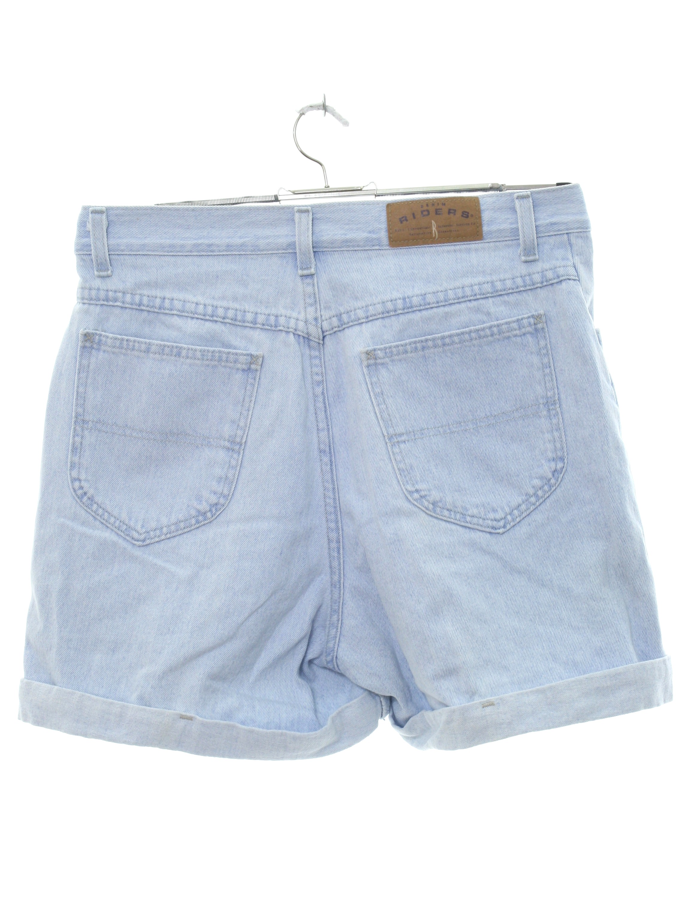 1990's Shorts (Riders): 90s -Riders- Womens light wash blue cotton ...