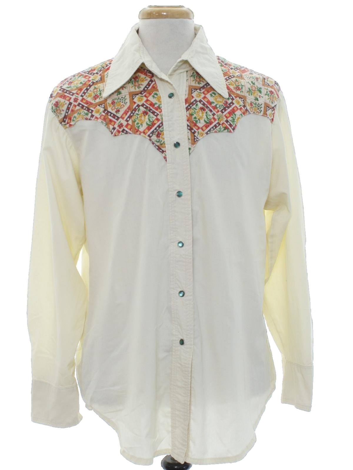 70s Shirt Vintage Top Button Down hutspah Label 