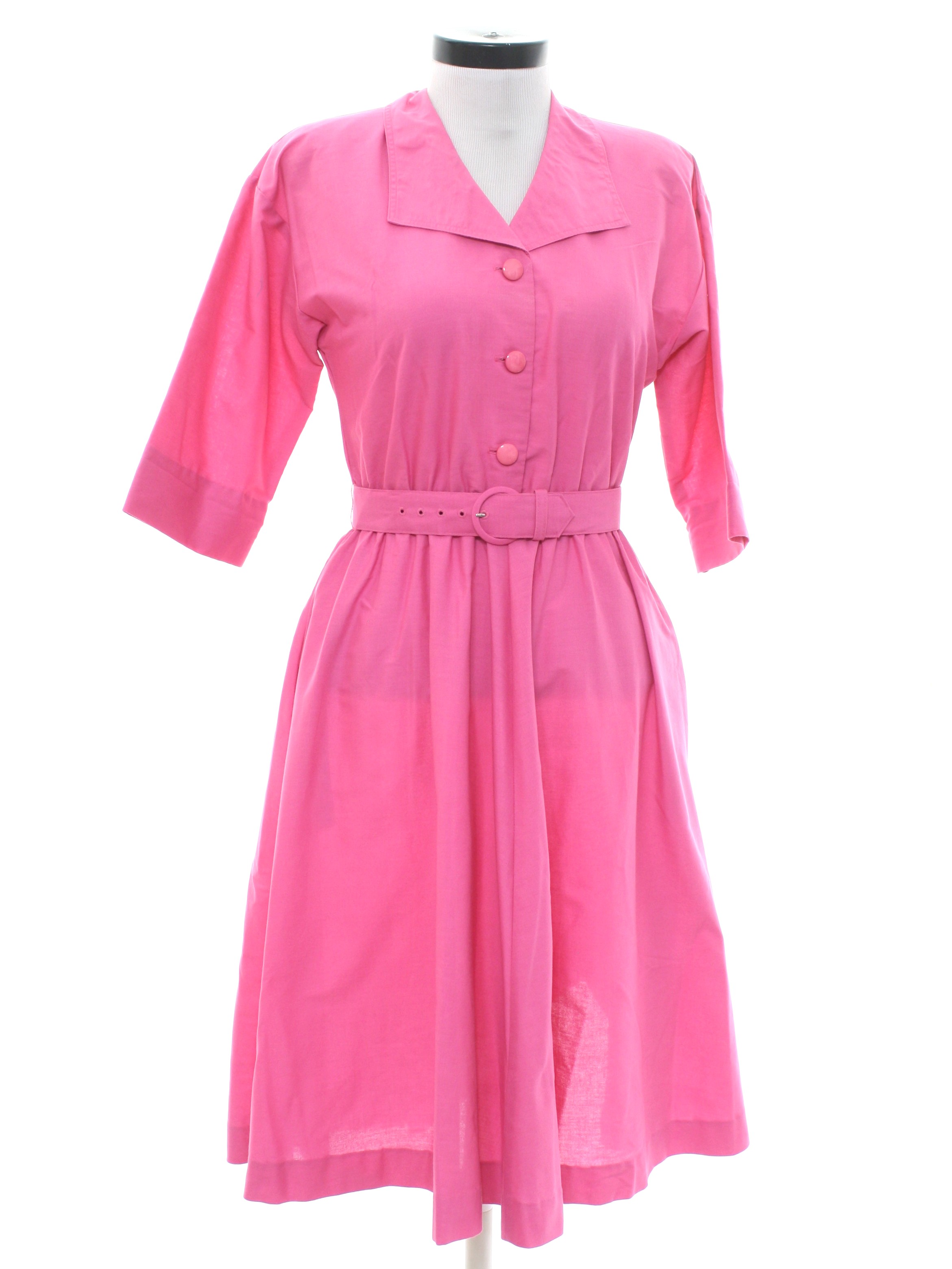 1950s style shirt dress