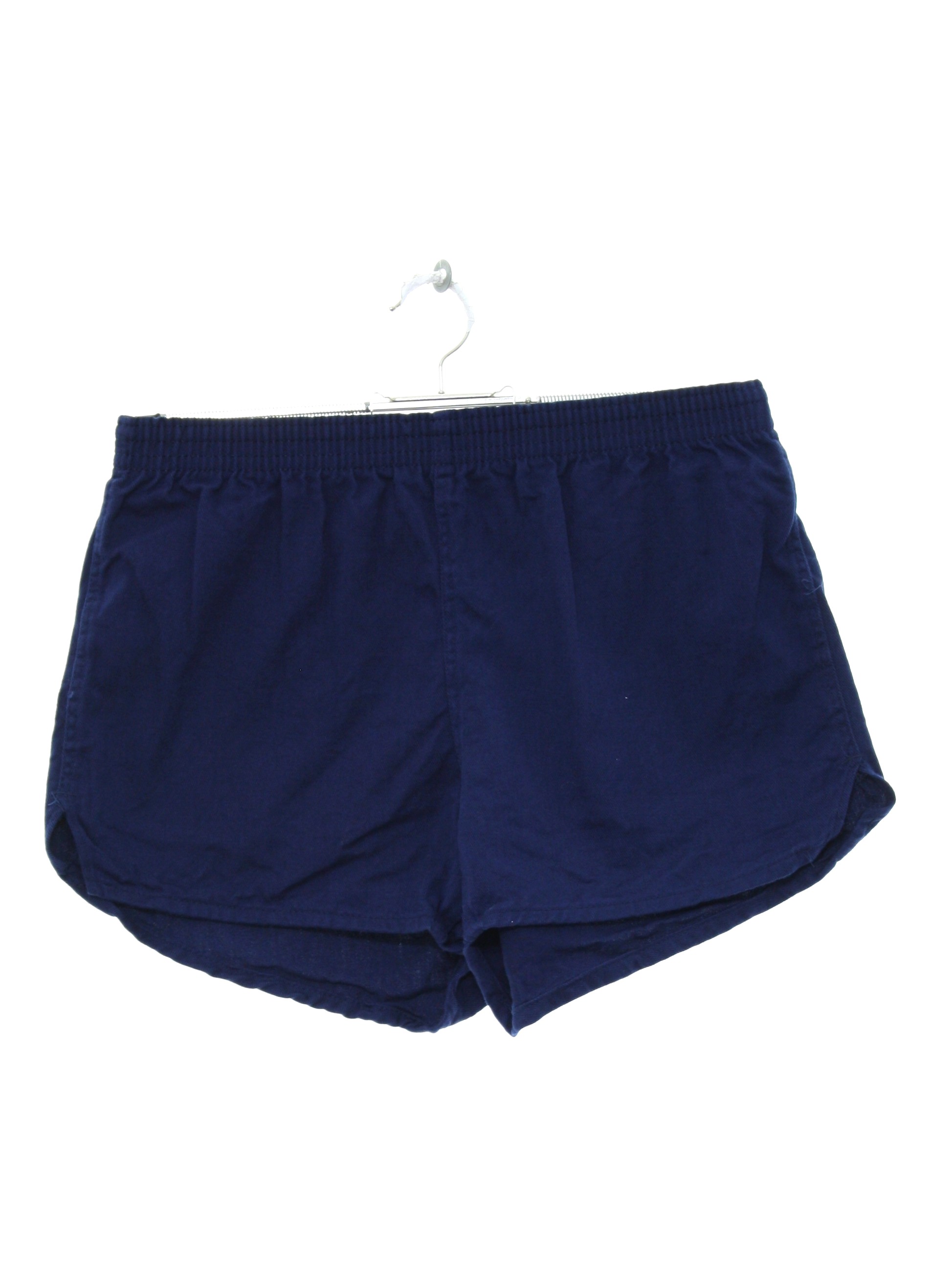 Vintage 1980's Shorts: 80s -Russell Athletic- Mens dark blue solid ...