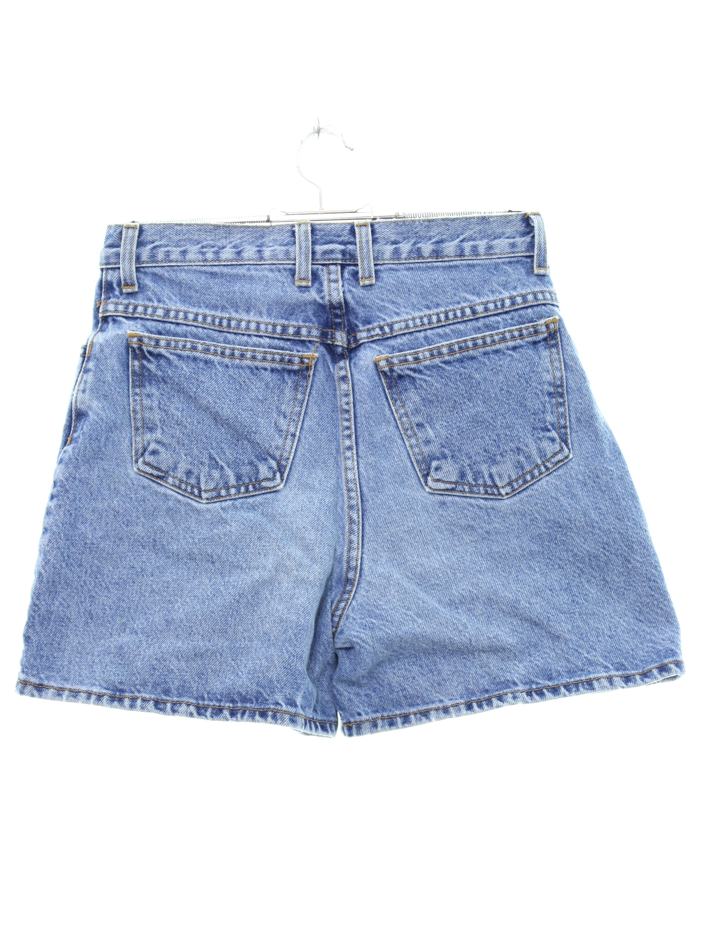 1980's Retro Shorts: 80s -Bongo- Womens stonewashed blue background ...