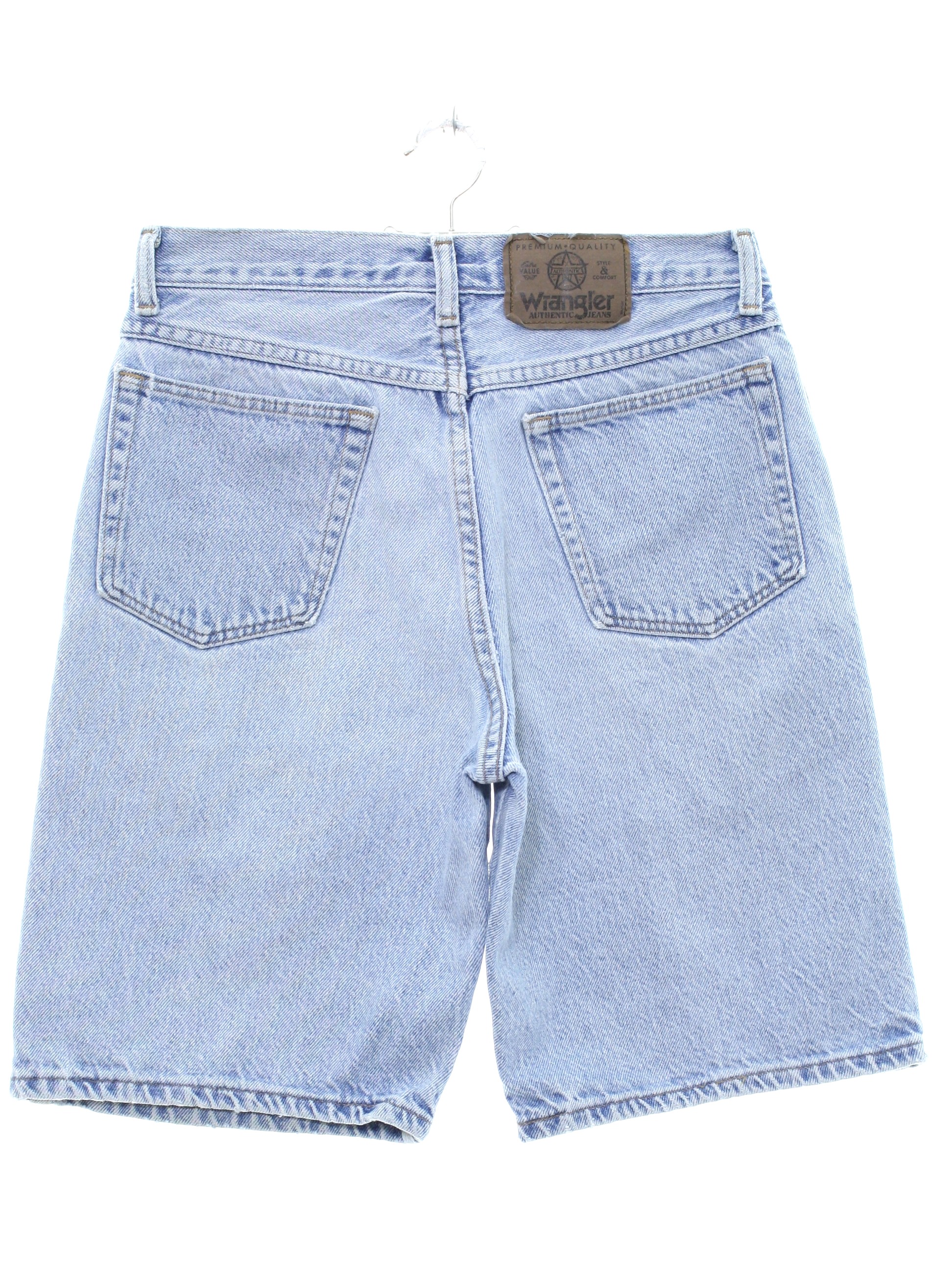 80s Vintage Wrangler Shorts: 80s -Wrangler- Unisex light wash ...