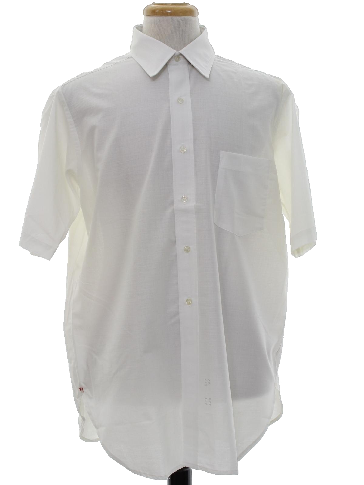 60s Shirt Hathaway Designer Mid 60s Hathaway Designer Mens White