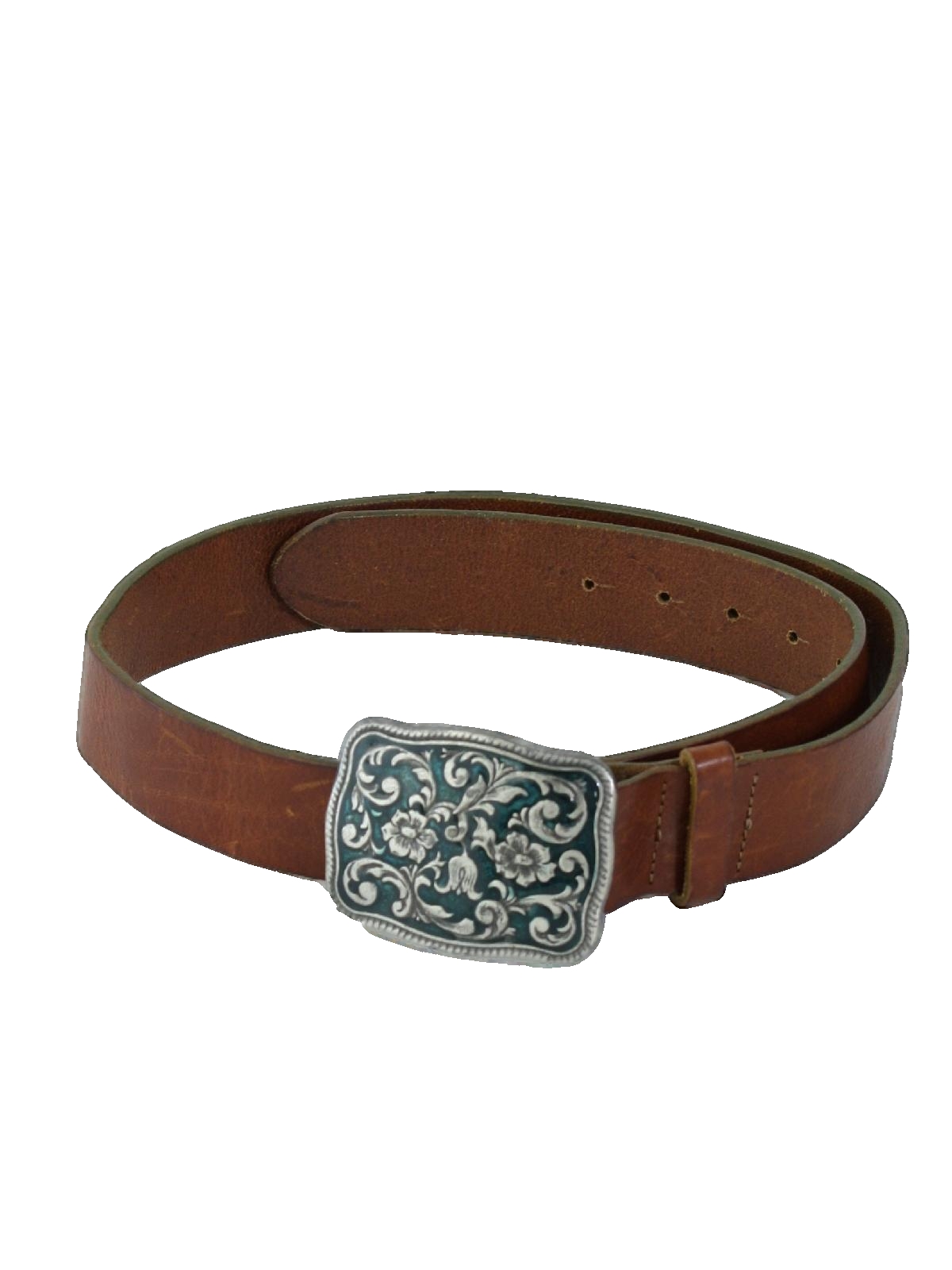 Retro 1970s Belt: 70s style (made in 90s) -GAP- Mens liver brown ...