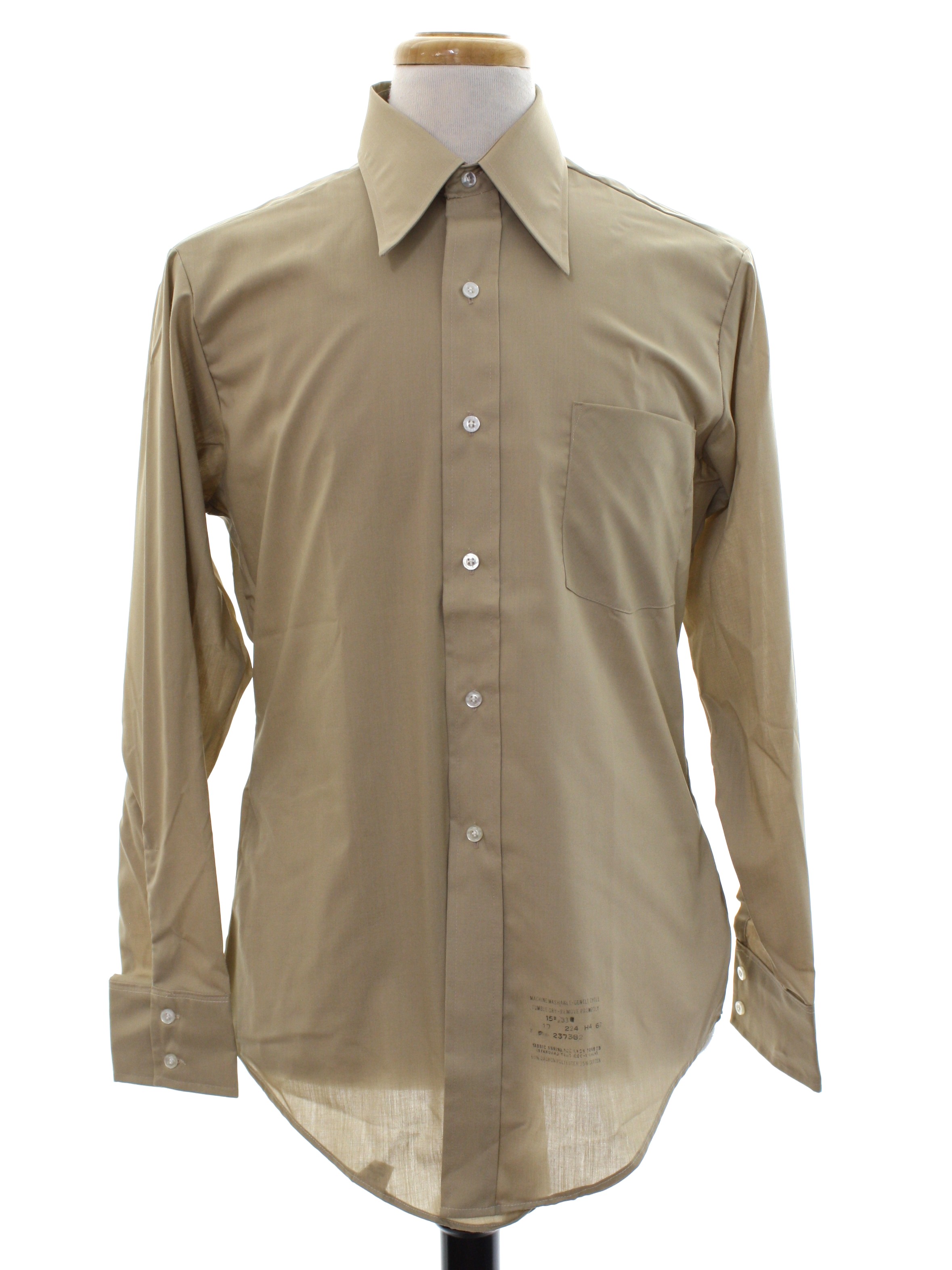 Retro 1960's Shirt (Van Heusen 417 Vanopress) : Late 60s -Van Heusen ...