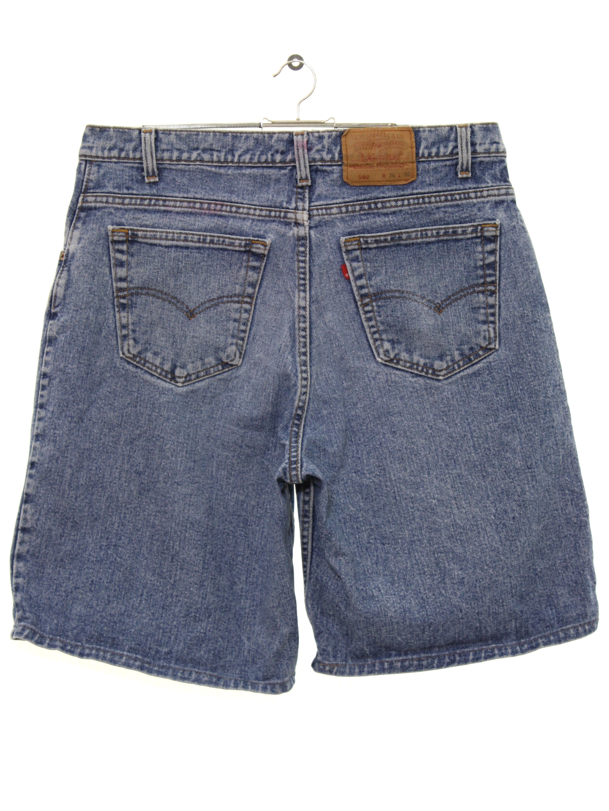 80s jean shorts mens