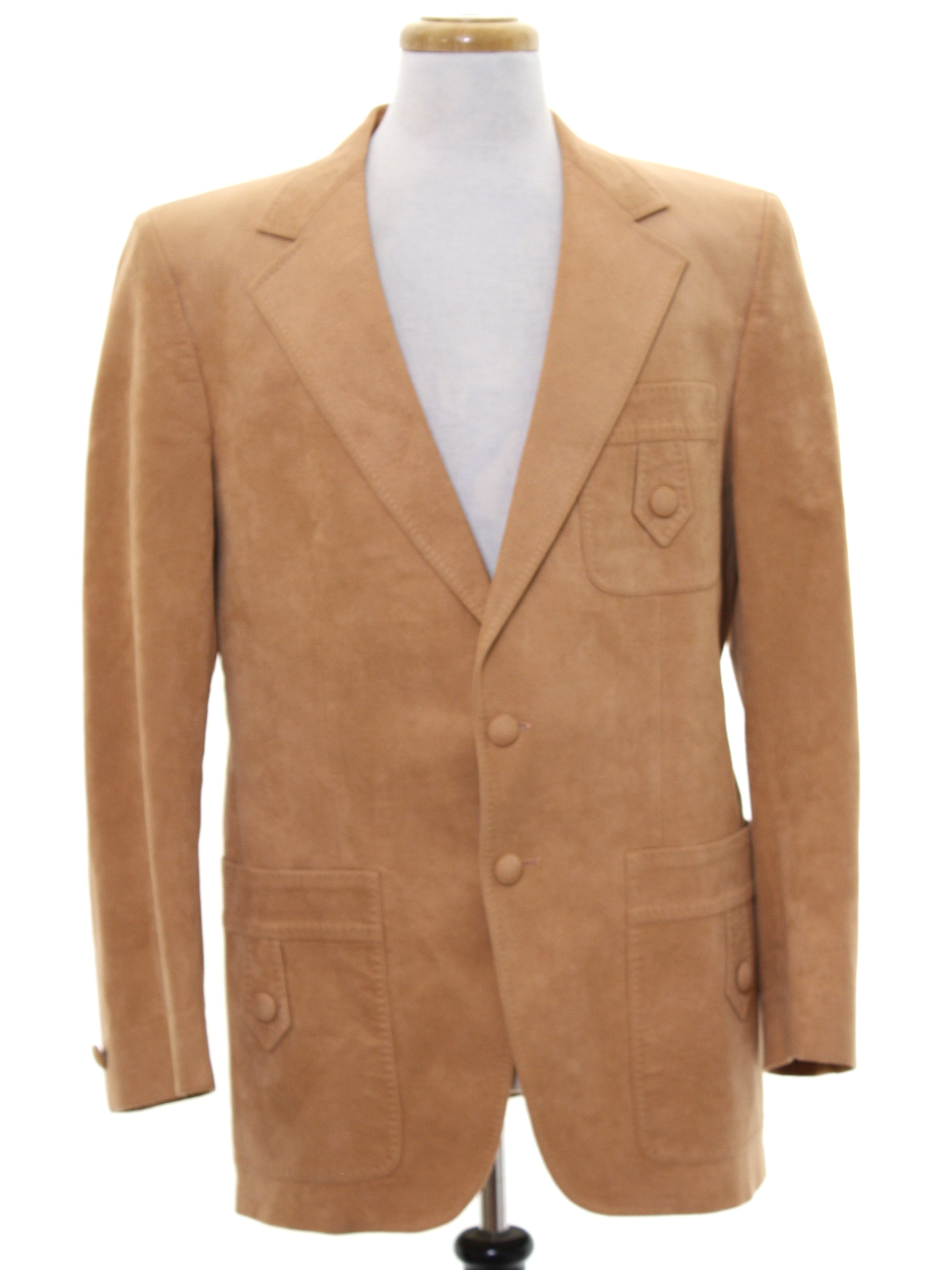 1970's Leather Jacket (Hannas Menswear): 70s -Hannas Menswear- Mens tan ...