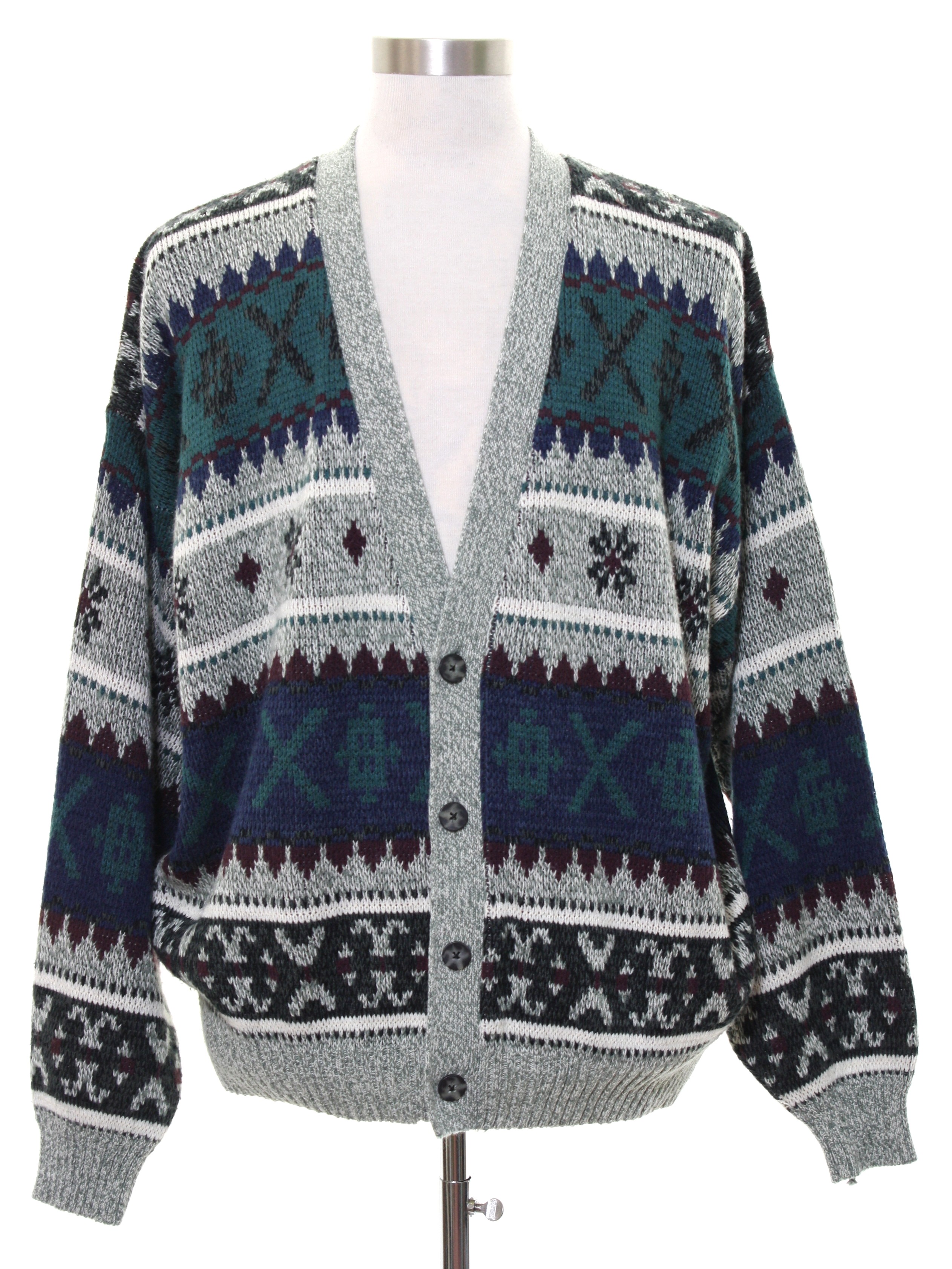 Retro 1980's Caridgan Sweater (The Mens store at Sears) : 80s -The Mens ...