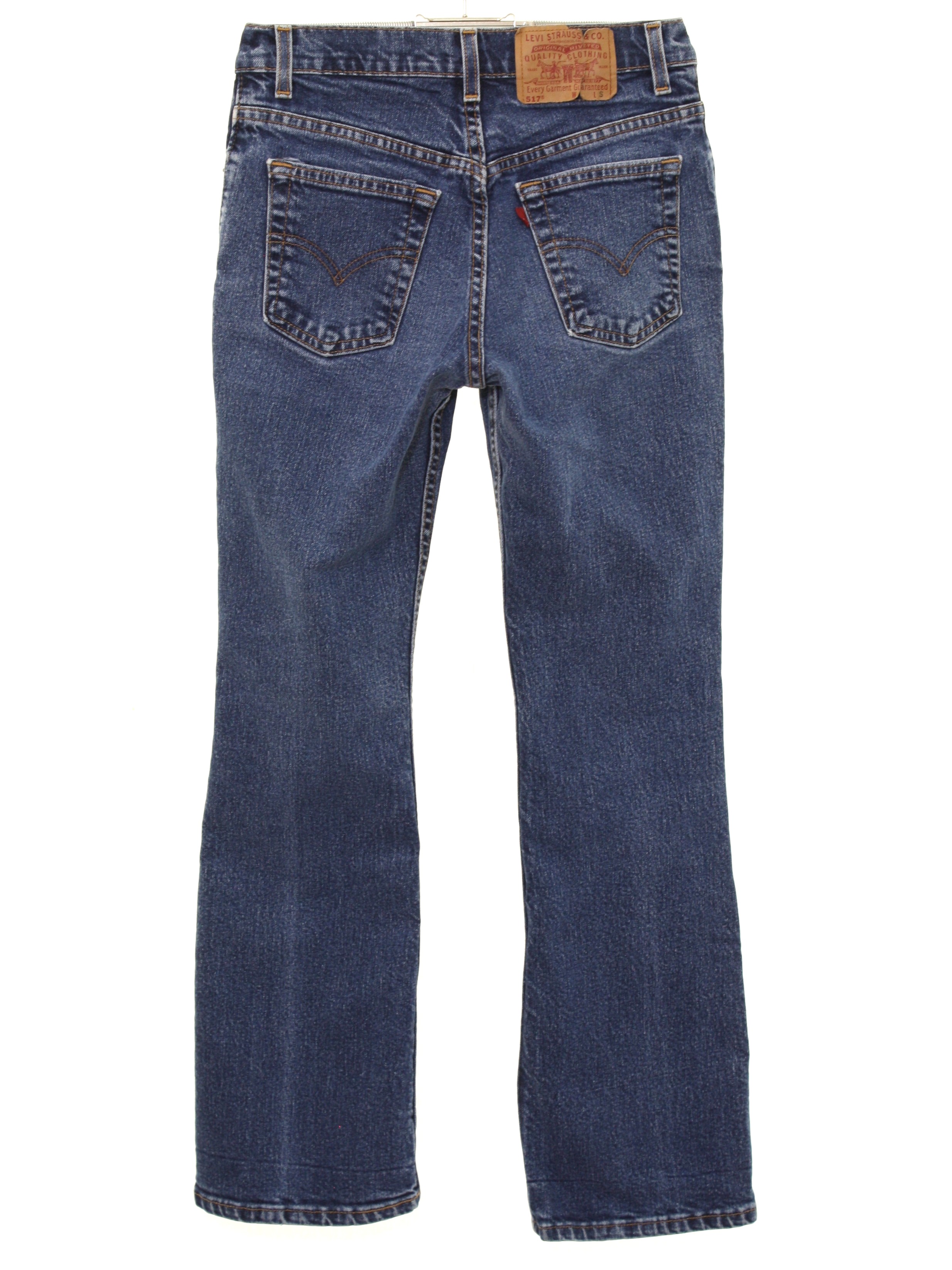 Retro Nineties Flared Pants / Flares: Late 90s -Levis 517- Womens dark ...