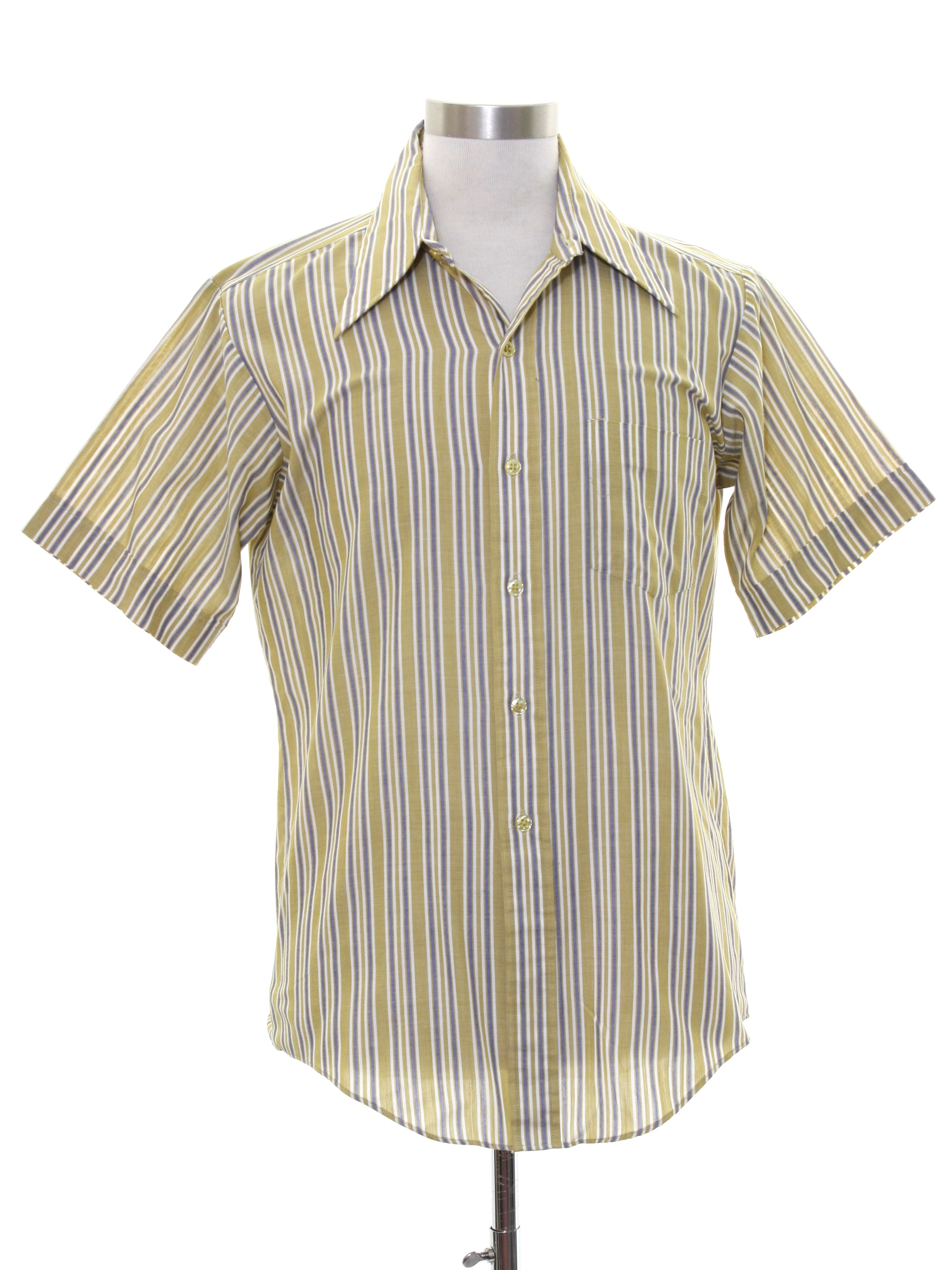 Vintage 1960's Shirt: Late 60s -Alexanders Permanent Press Sanforized ...