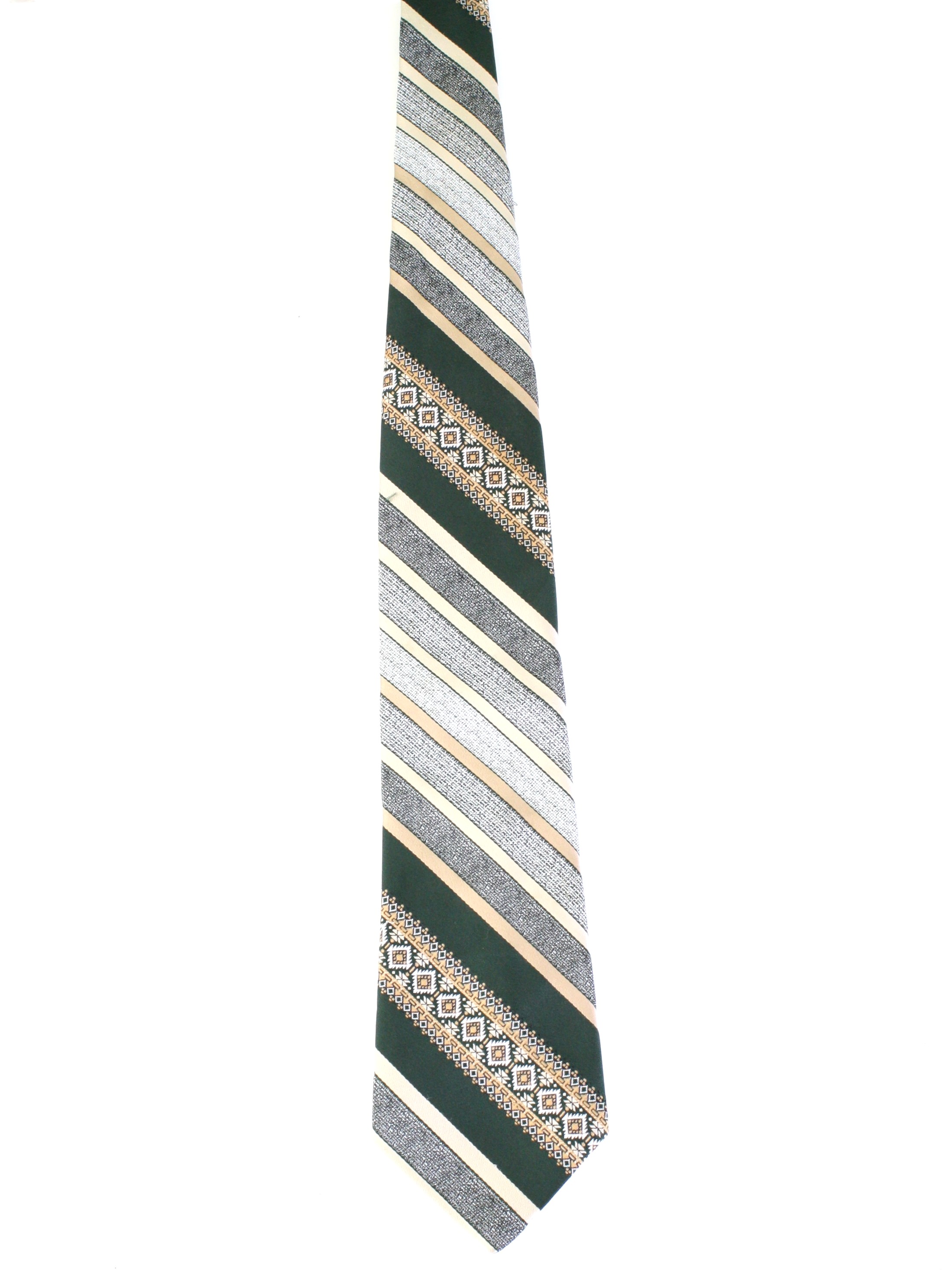 60's Vintage Neck Tie: Late 60s -Damon, designer- Mens dark green ...
