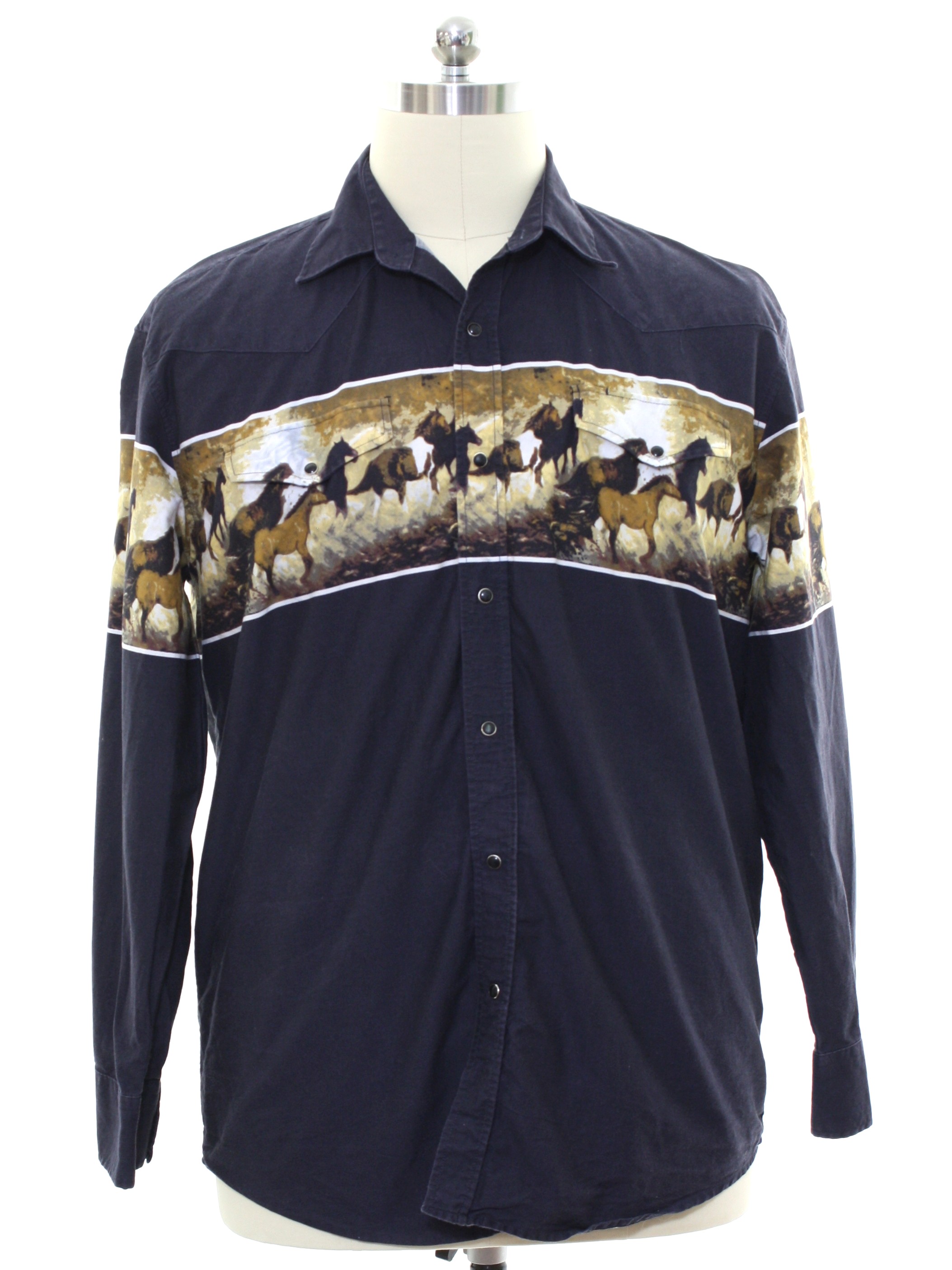 southwestern style mens shirts