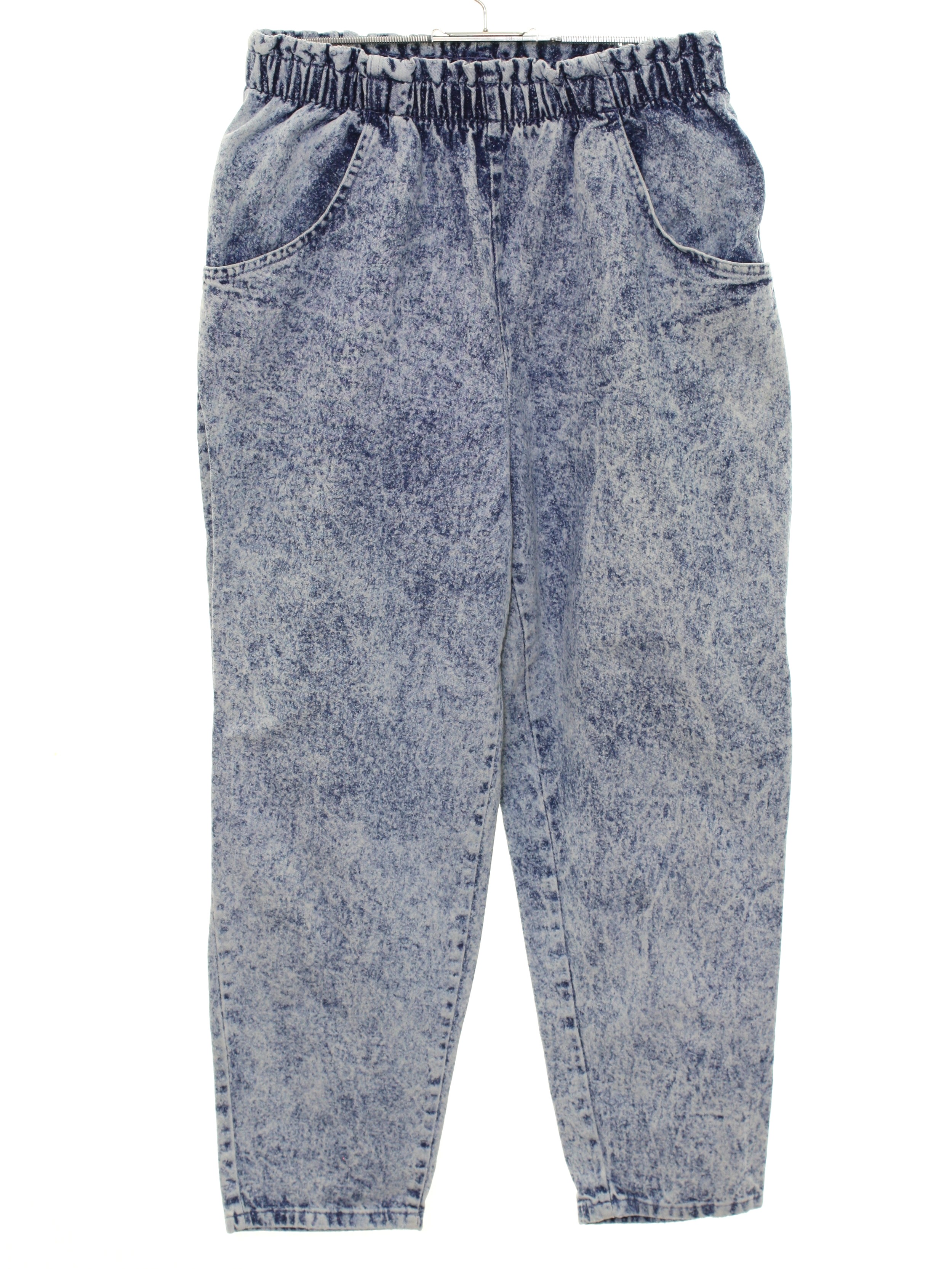 cascade blue jeans elastic waist