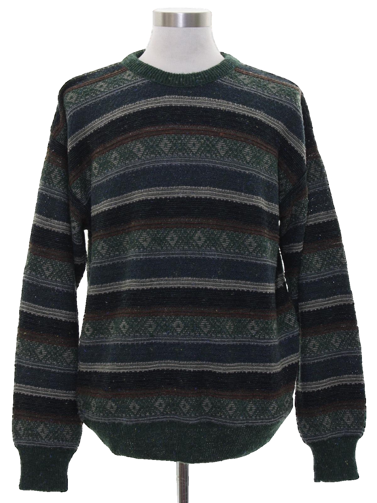 Eighties Vintage Sweater: 80s -RS and Company- Mens multicolored ...