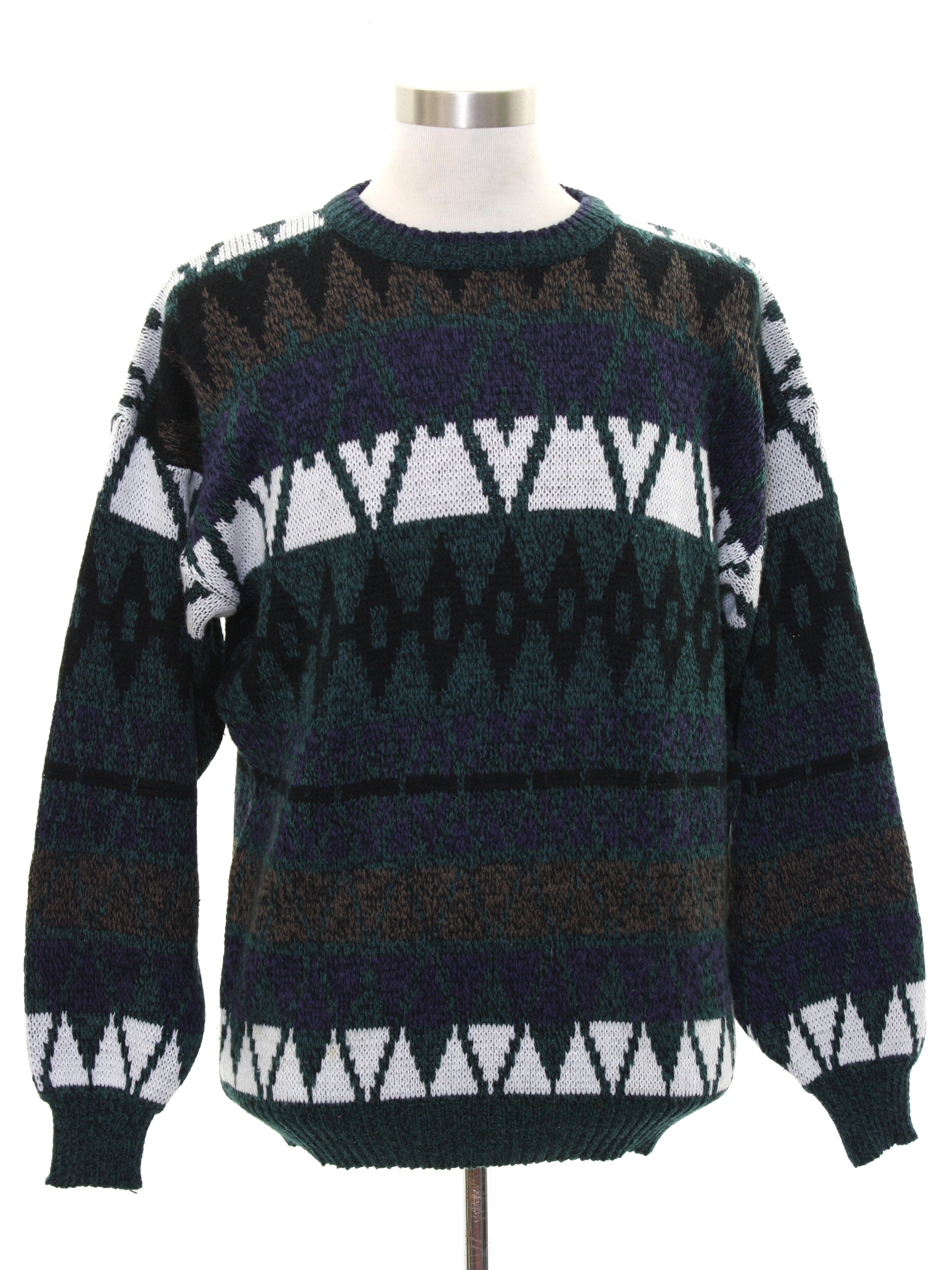 Vintage Bugle Boy Co Eighties Sweater: 80s -Bugle Boy Co- Mens ...