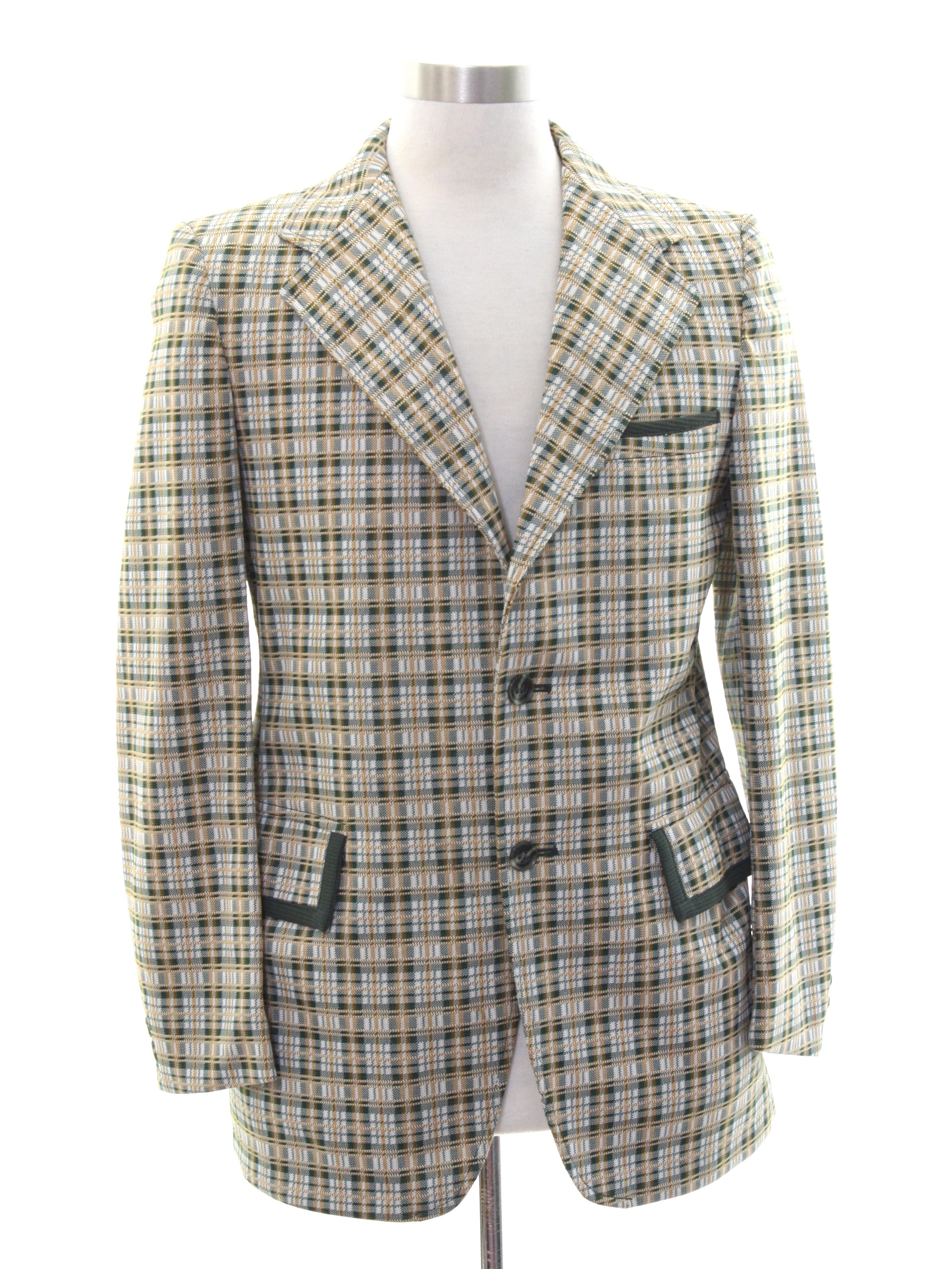 70s Jacket (Lee Wald): 70s -Lee Wald- Mens multicolored background ...