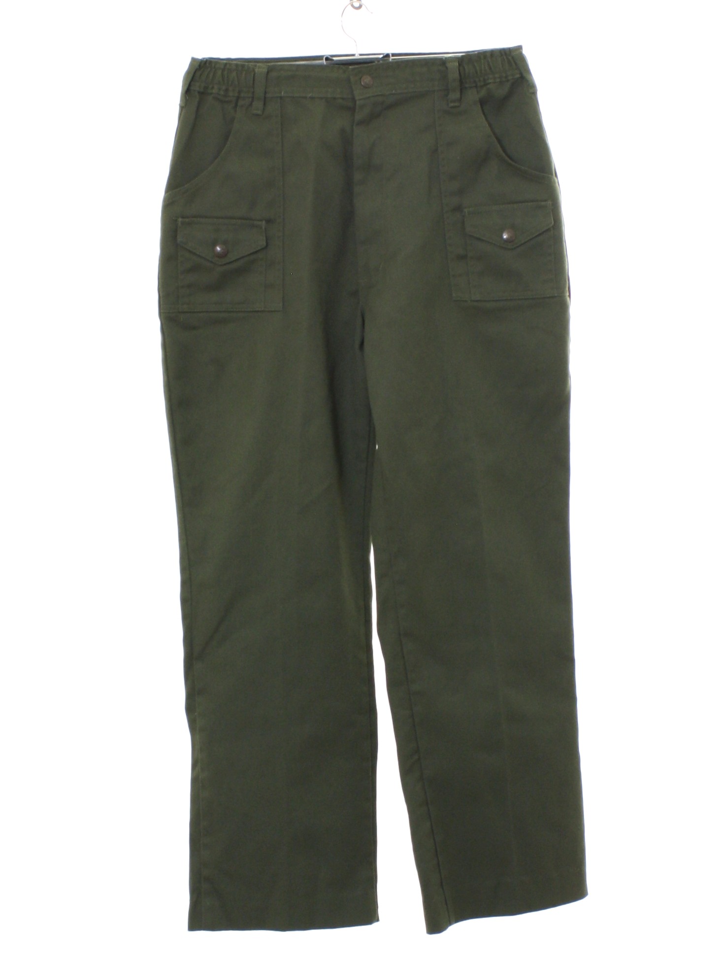 60s Retro Pants: 60s -Boy Scouts of America- Mens olive drab background ...