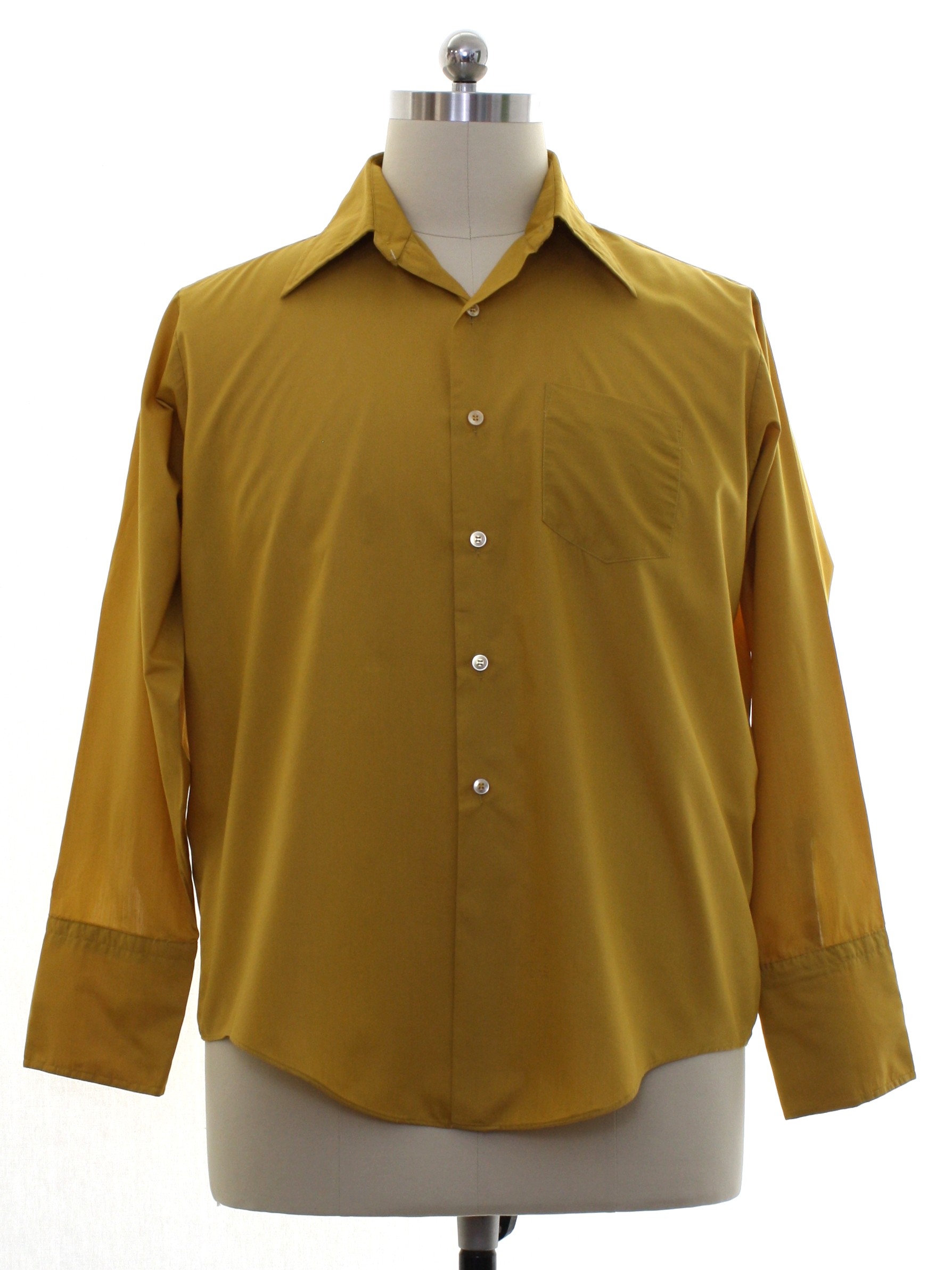 Montgomery Ward 60's Vintage Shirt: 60s -Montgomery Ward- Mens dark ...