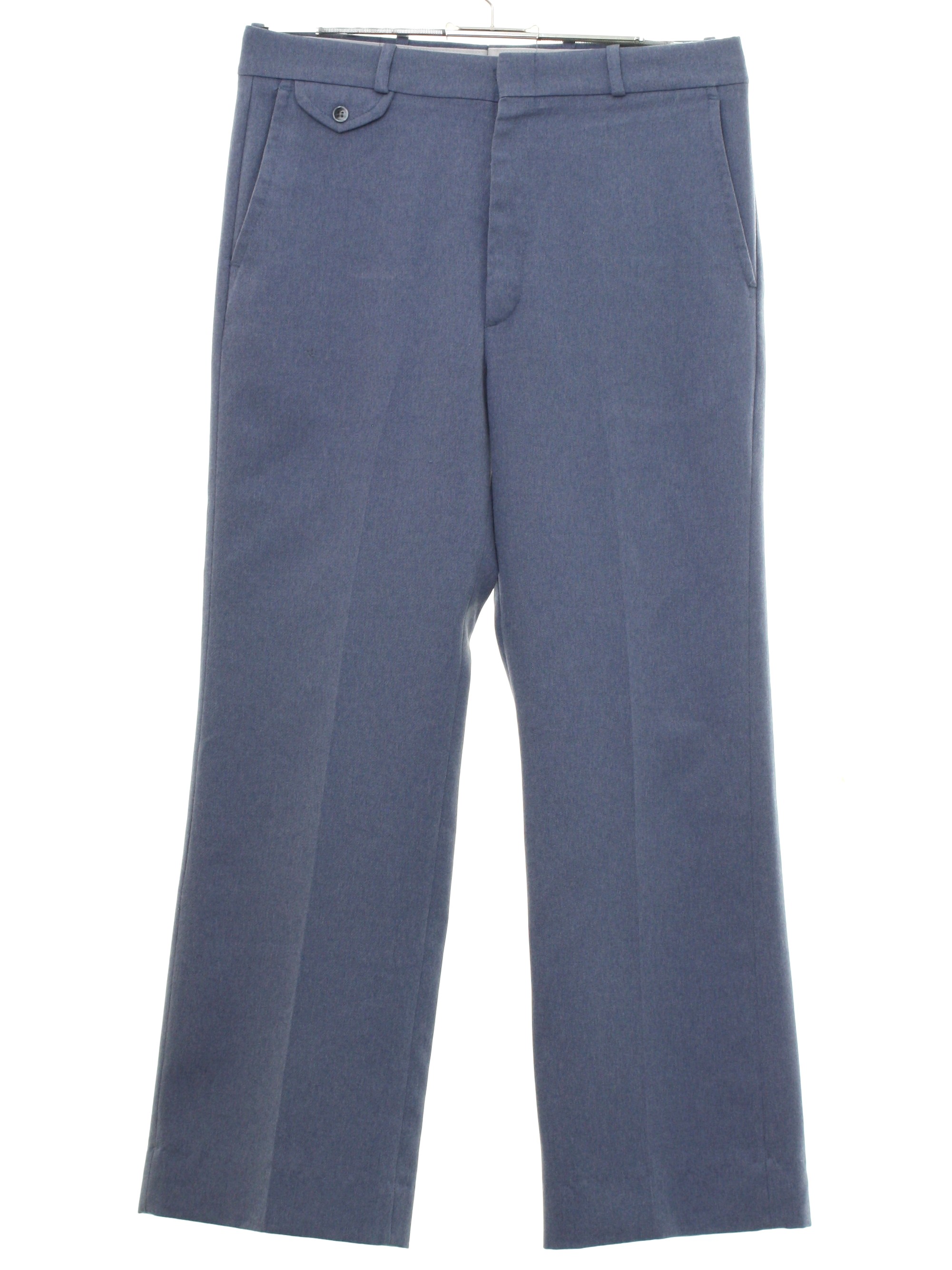 Vintage 1980's Pants: Early 80s -Farah- Mens powder blue solid colored ...