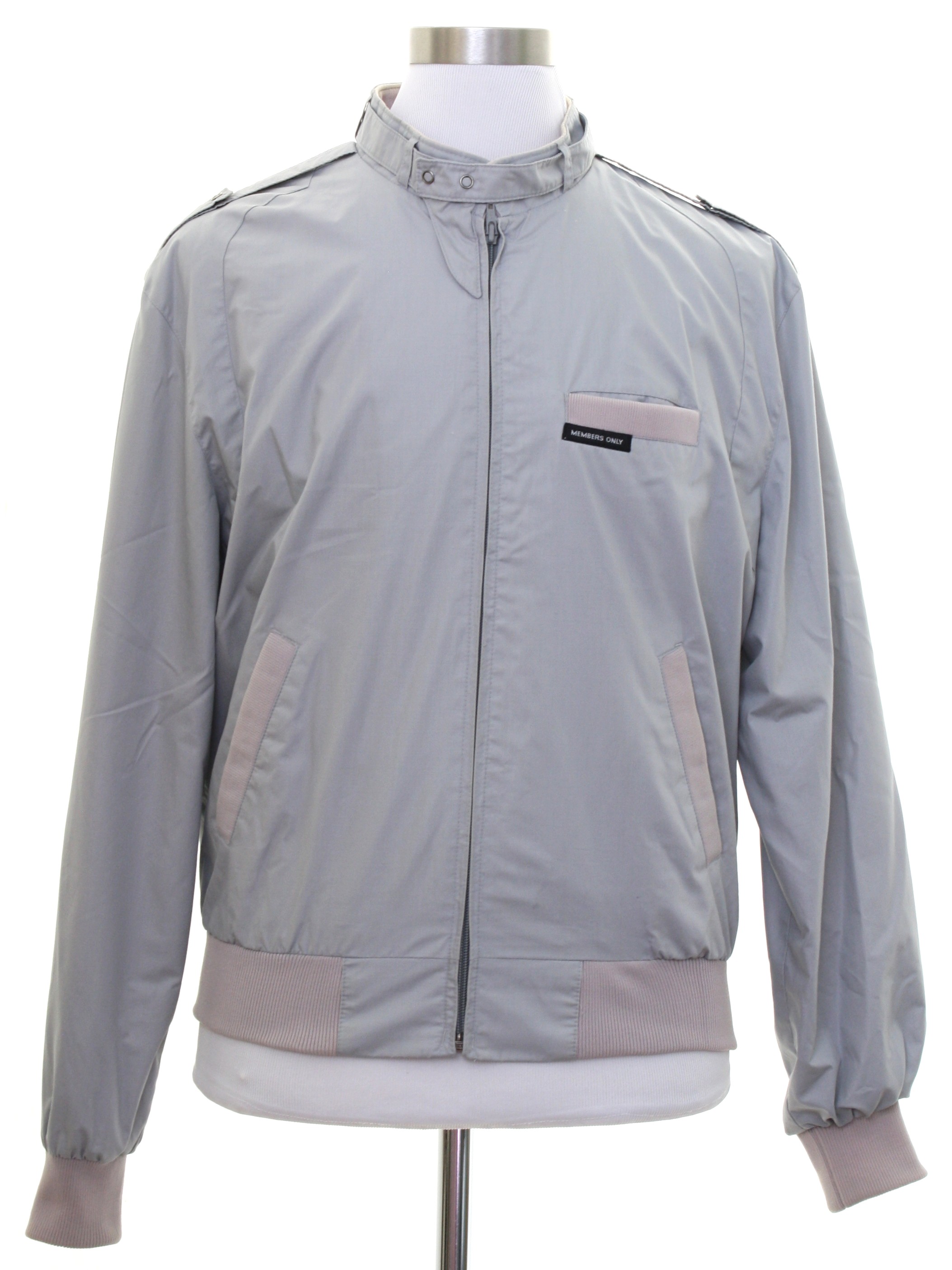 Grey members only jacket sale