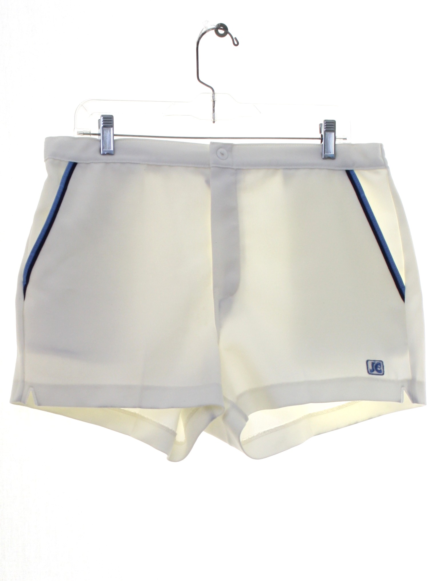Eighties Vintage Shorts: 80s -Jimmy Connors- Mens white polyester ...