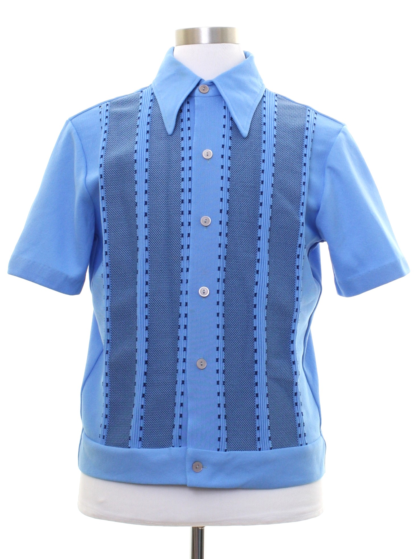 blue 70s shirt