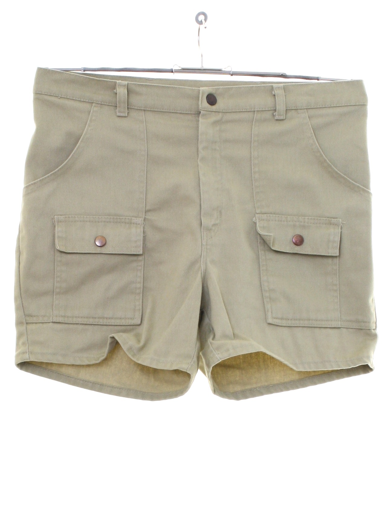 1980's Retro Shorts: Early 80s -Activewear, Made in USA- Mens khaki ...