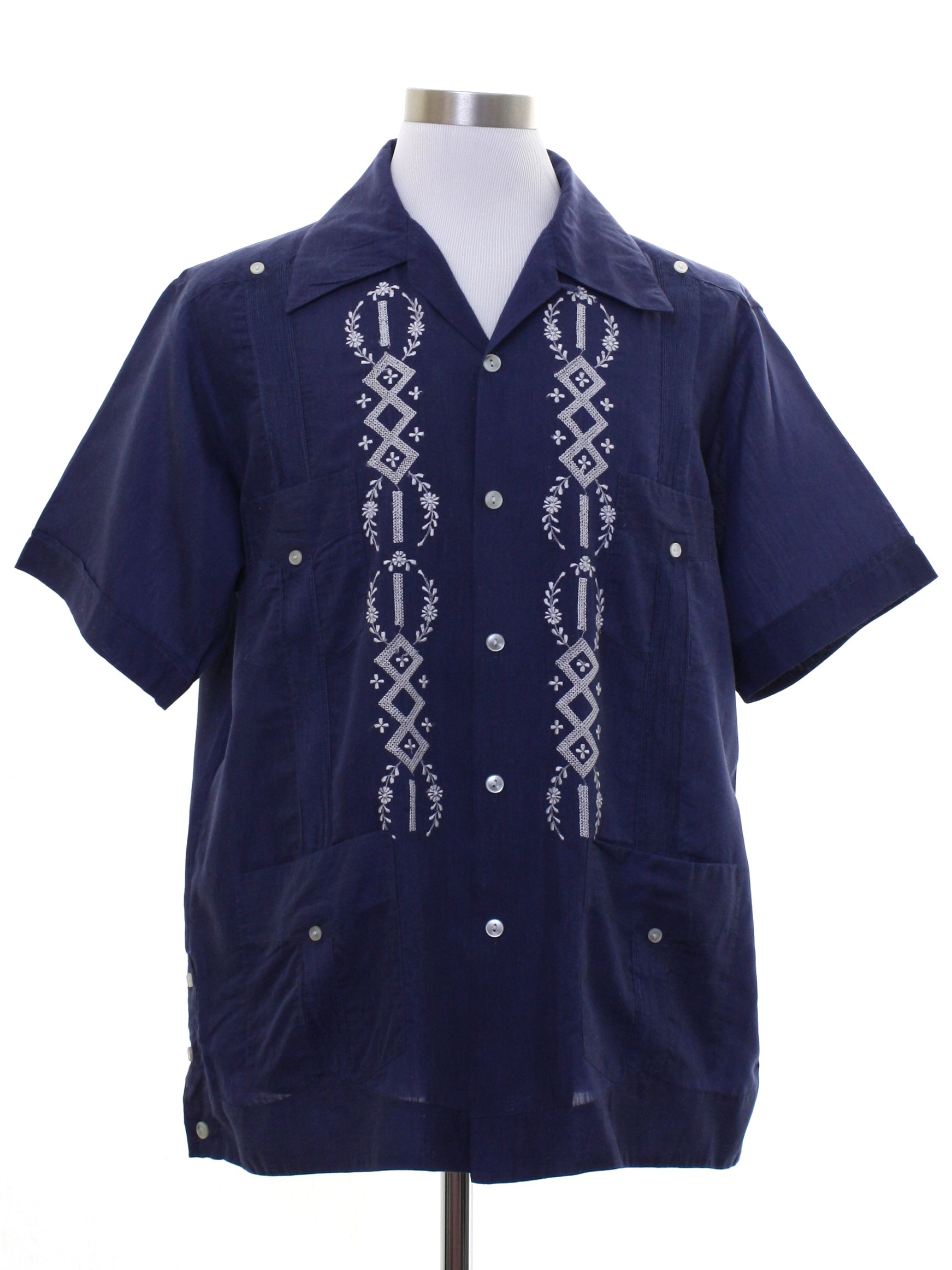 Retro 1970's Guayabera Shirt (Confecciones Yucatecas) : Late 70s or ...
