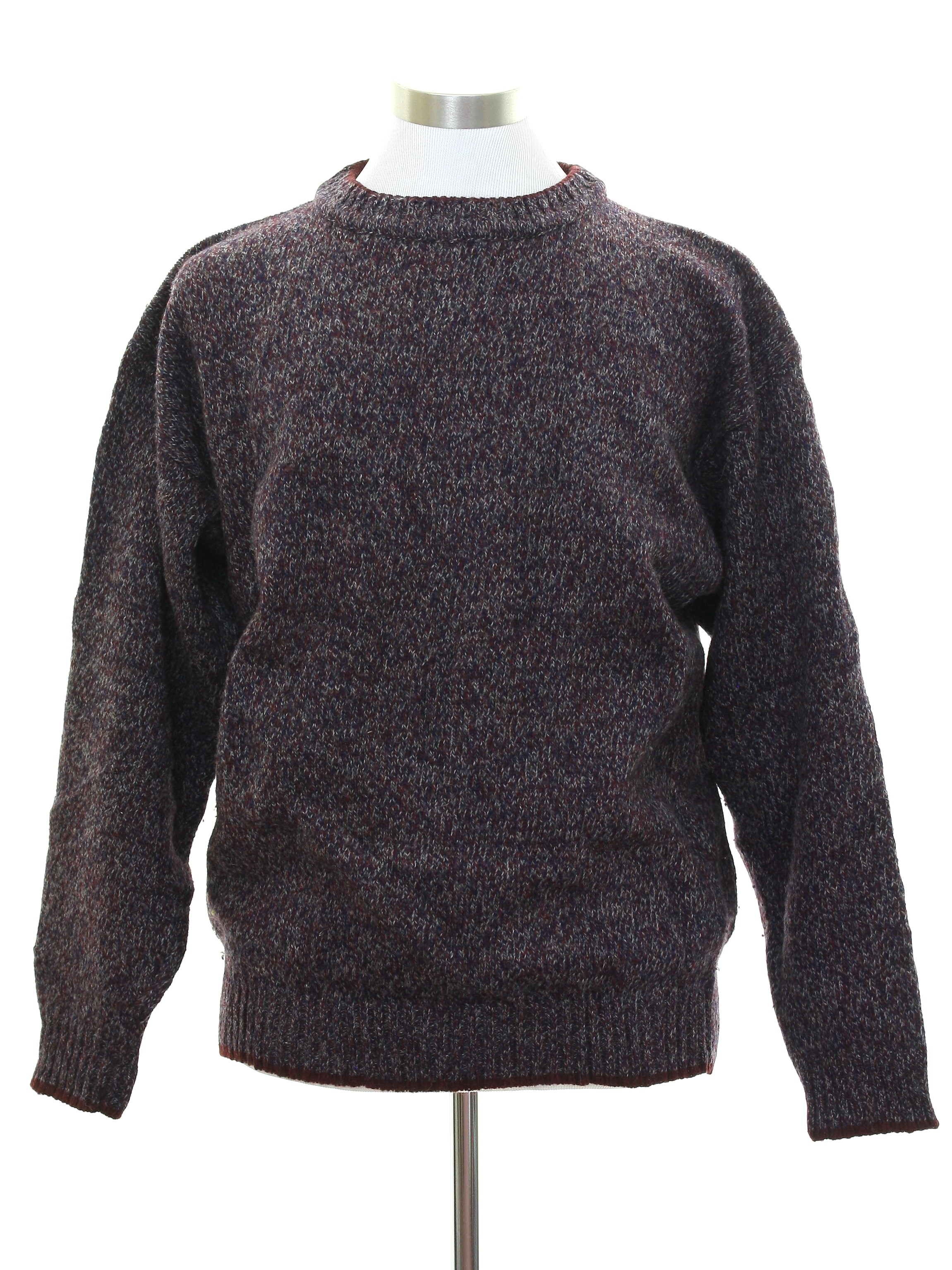 Vintage 90s Sweater: Early 90s -Woolrich- Mens hazy plum purple ...