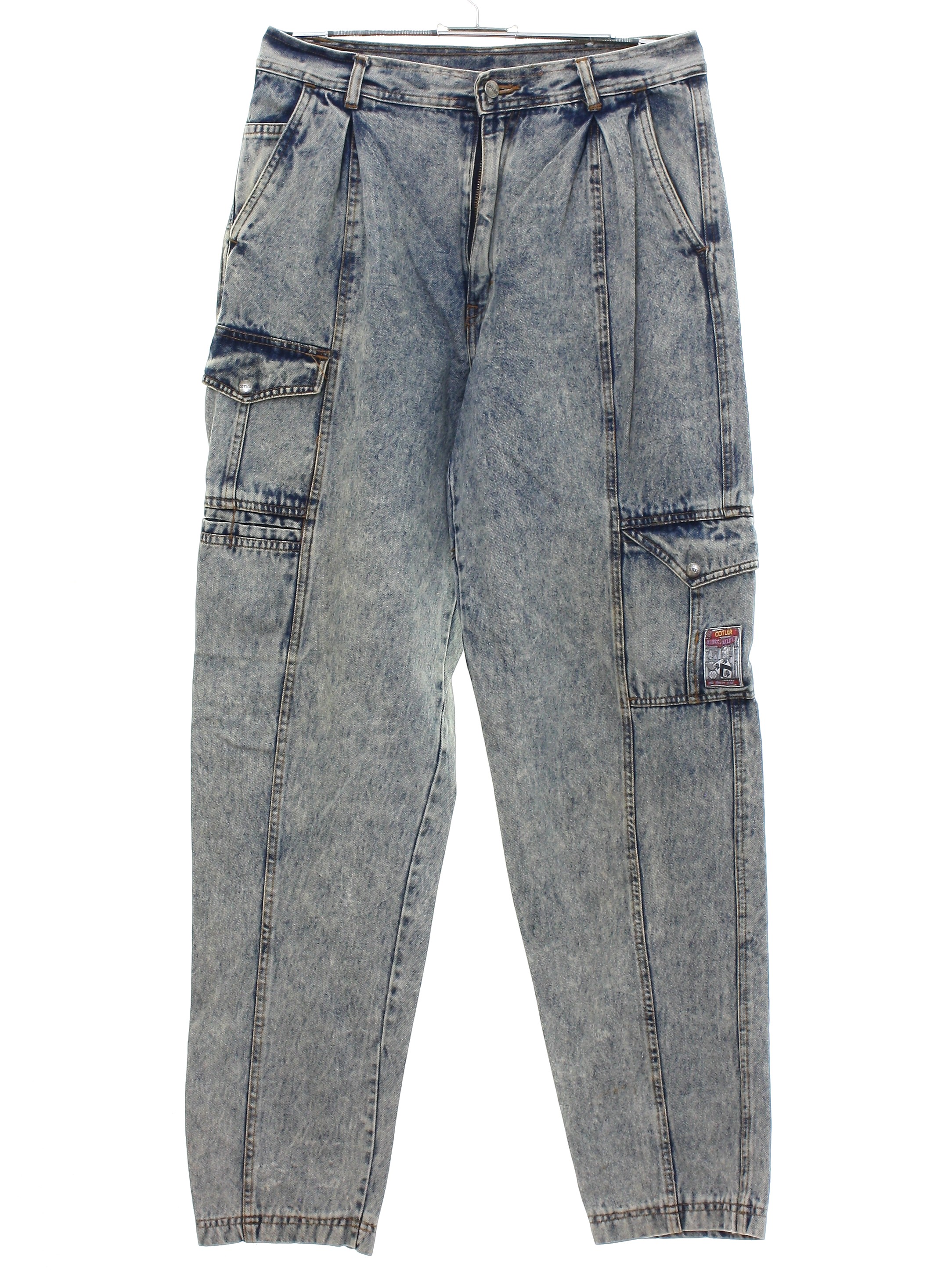 Retro Eighties Pants: Late 80s -Cotler- Womens acid washed blue cotton ...
