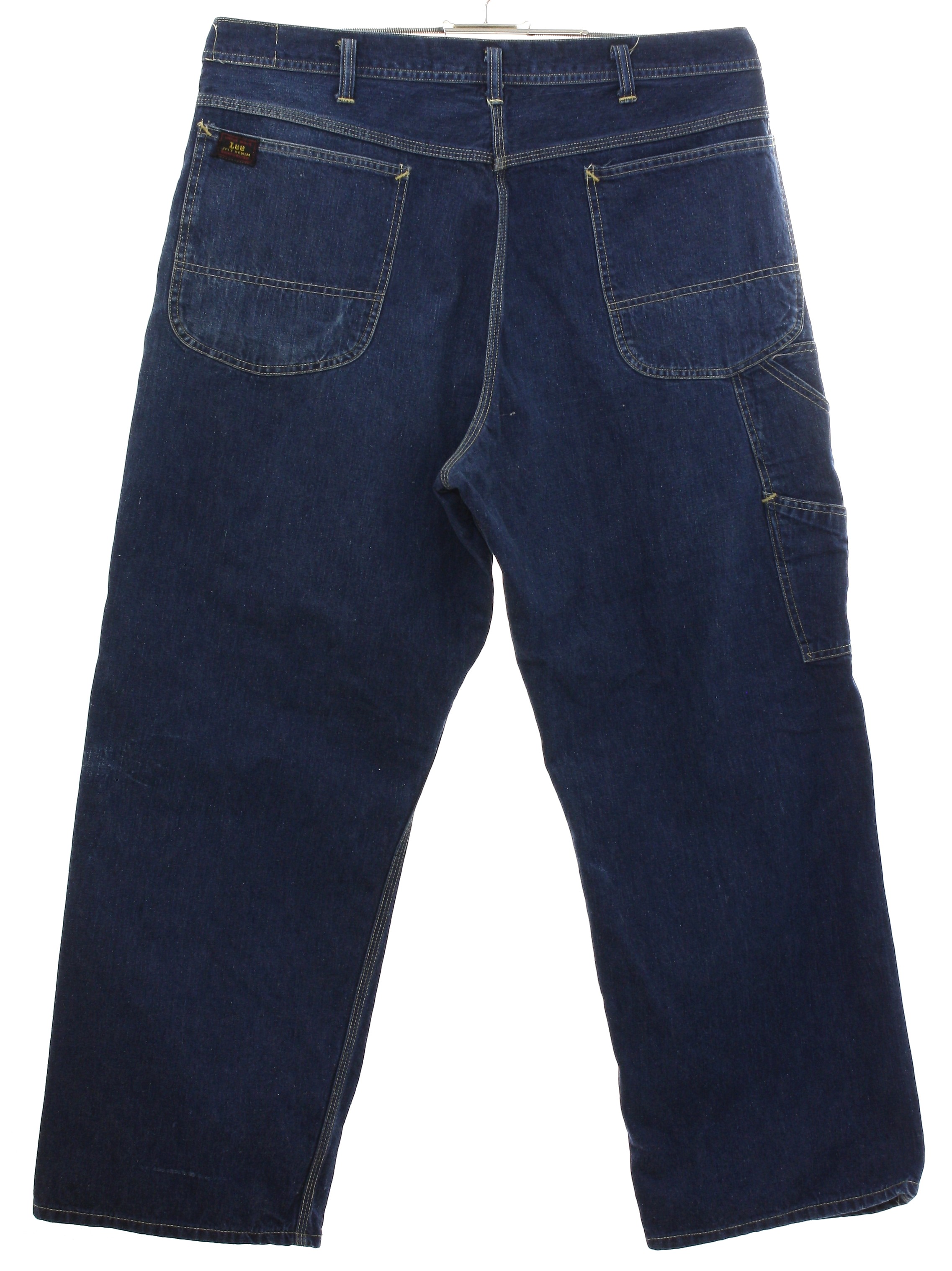 1960's Vintage Lee Pants: 60s -Lee- Mens blue cotton denim cargo denim ...
