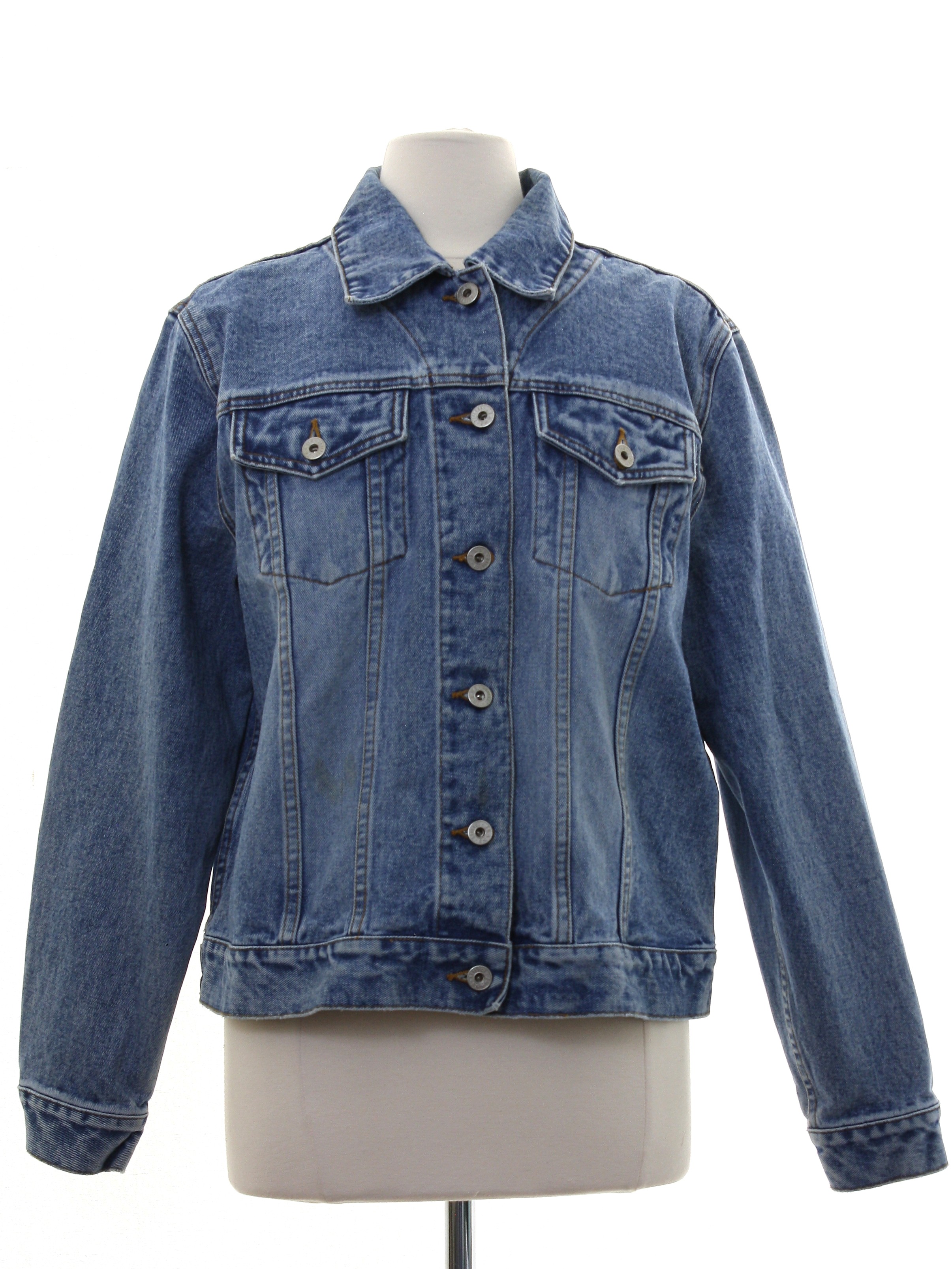 Reflect Nineties Vintage Jacket: 90s or early y2k -Reflect- Womens blue ...