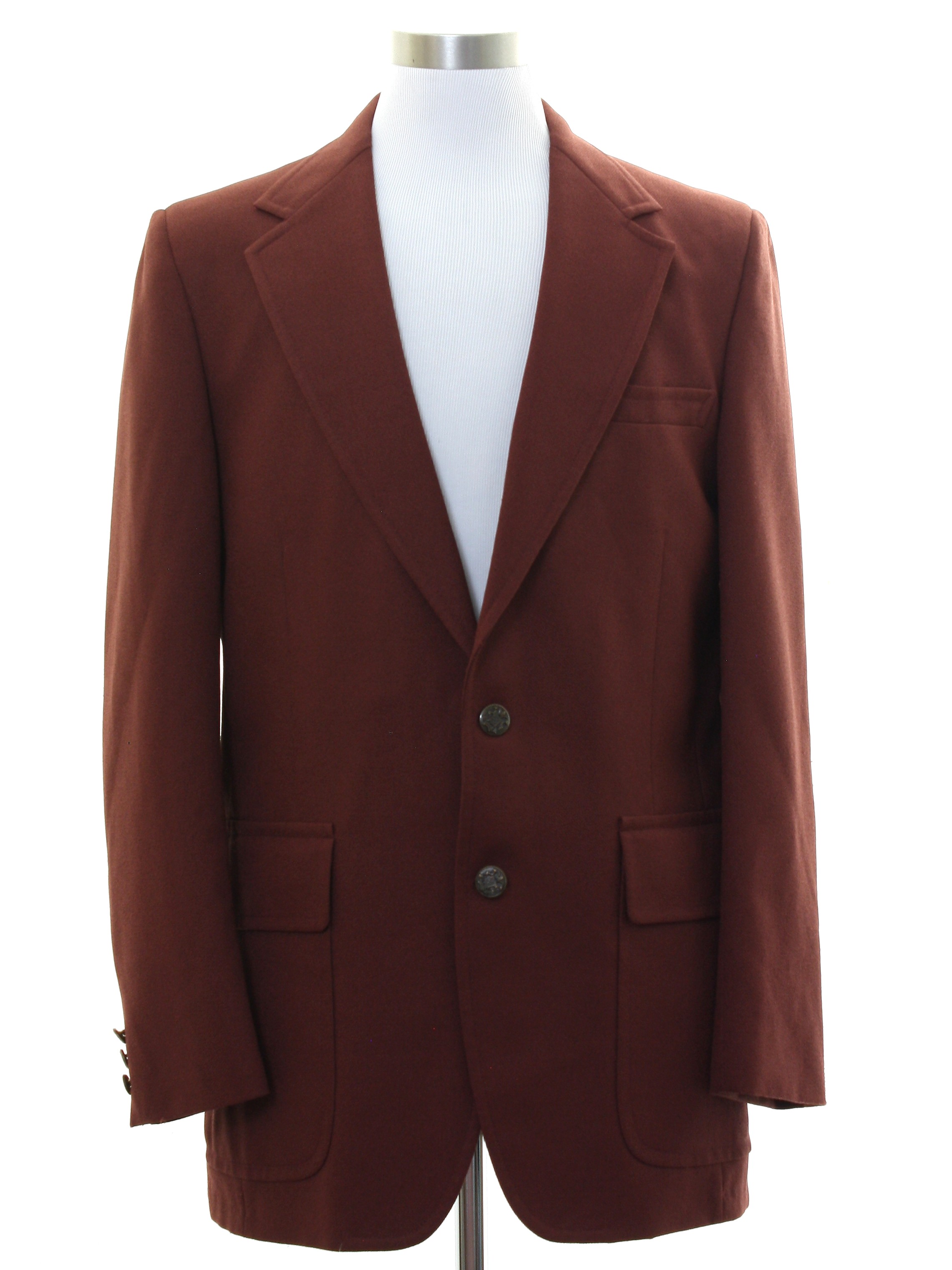 1970's Jacket (Clubman): Late 70s -Clubman- Mens burgundy red ...