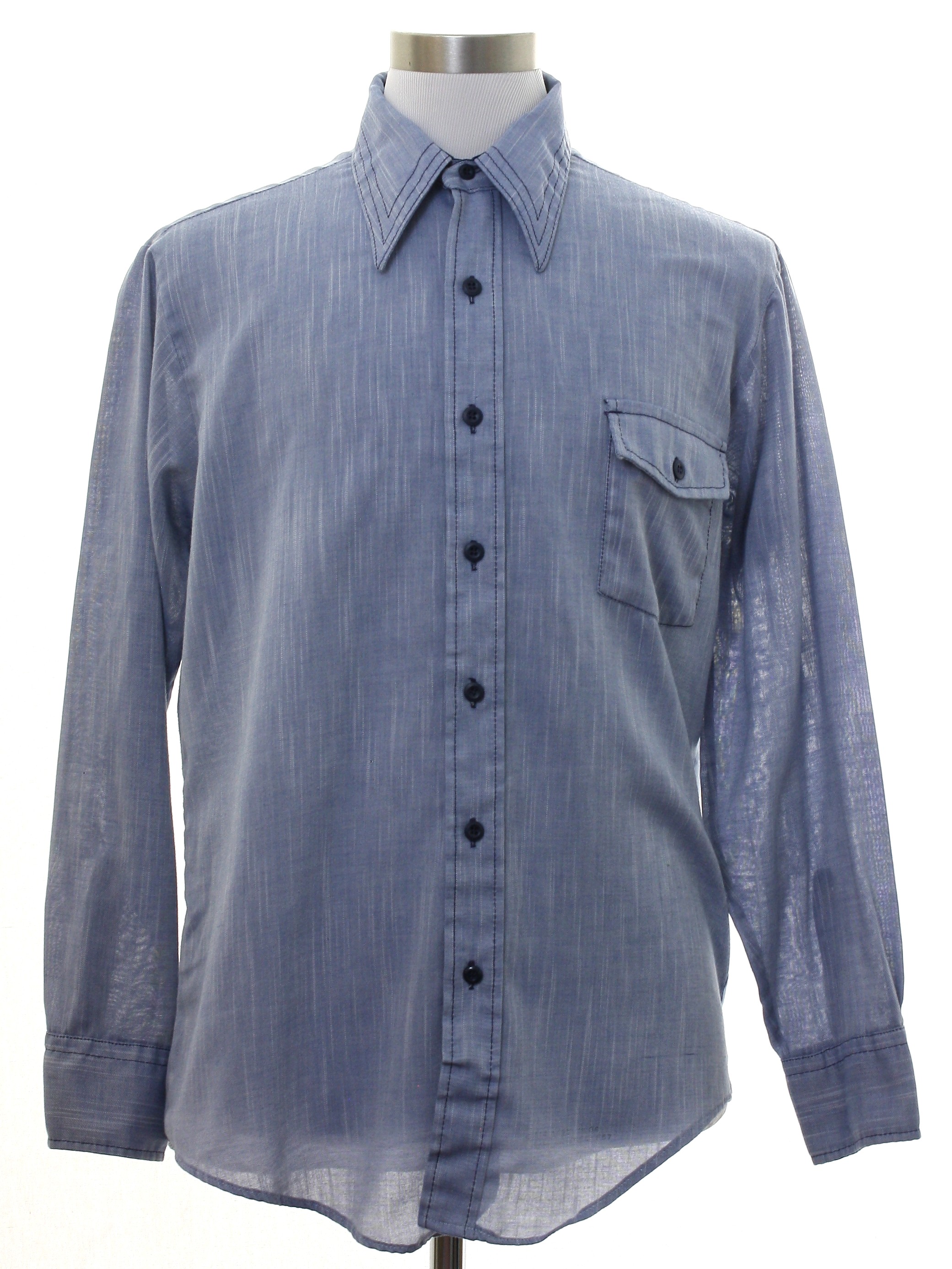 JC Penney Seventies Vintage Shirt: 70s -JC Penney- Mens hazy shades of ...