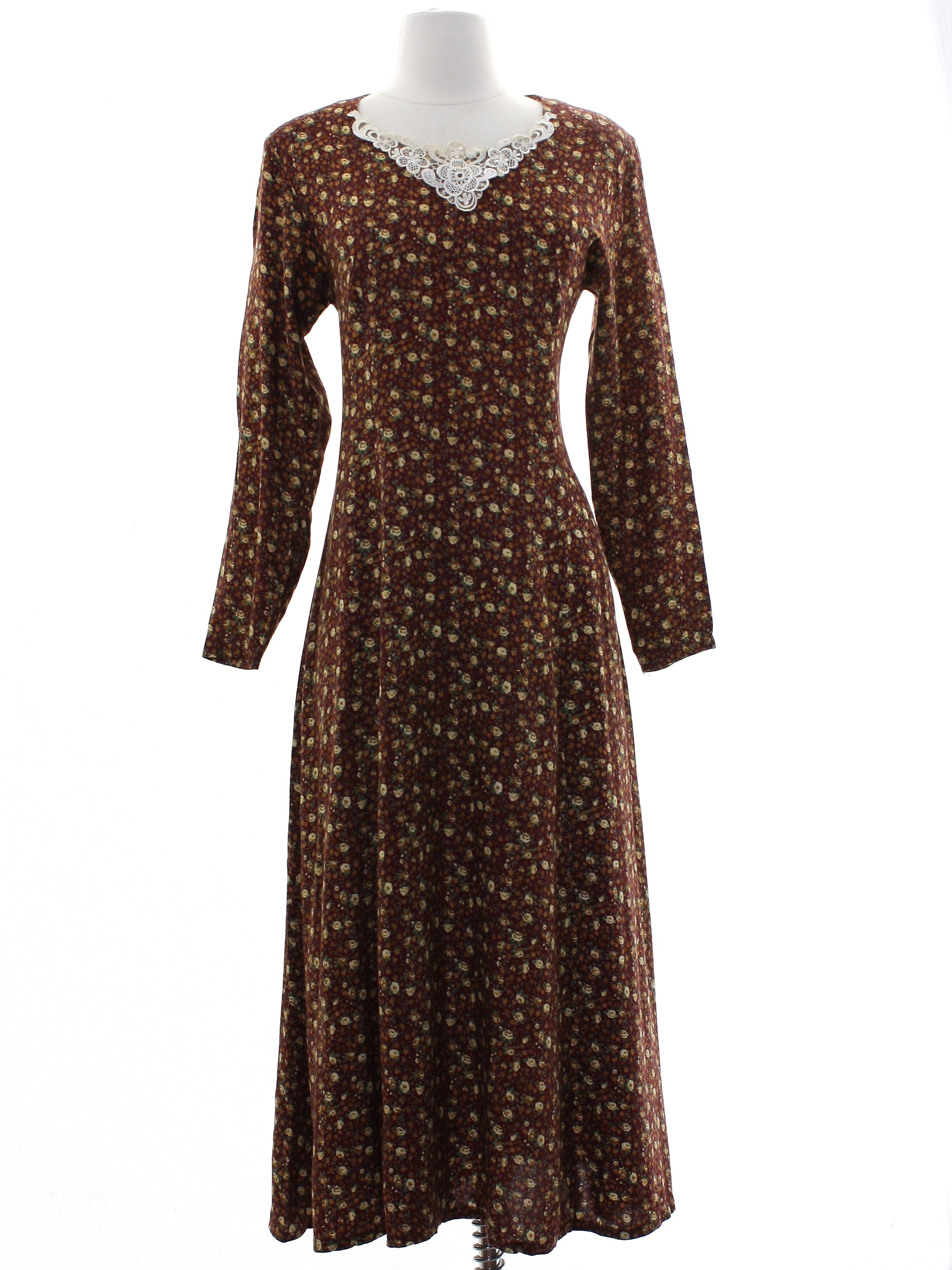 80s Hippie Dress (Bonnie Evans): Late 80s -Bonnie Evans- Womens dark ...