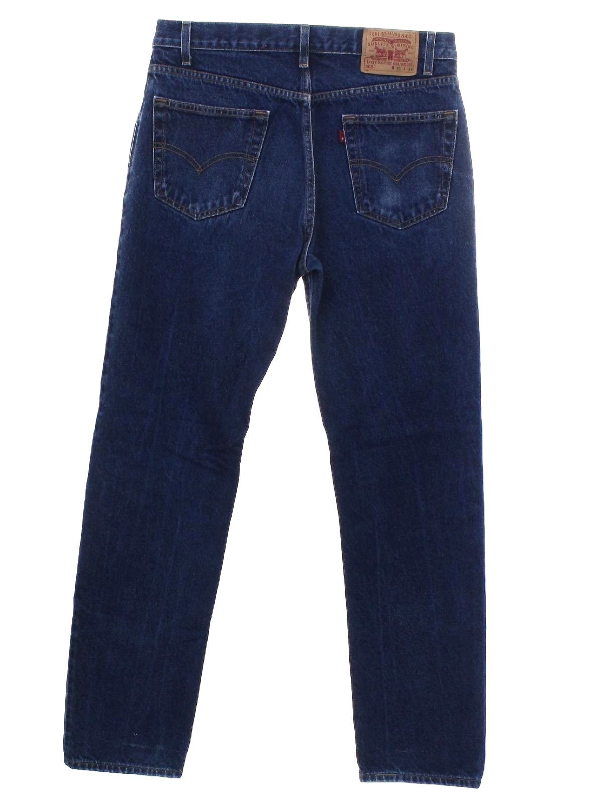 Vintage Levis 505 90's Pants: 90s -Levis 505- Mens dark blue cotton ...