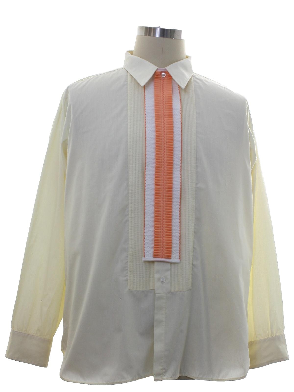 70's L and M Fashions Shirt: 70s -L and M Fashions- Mens ivory ...